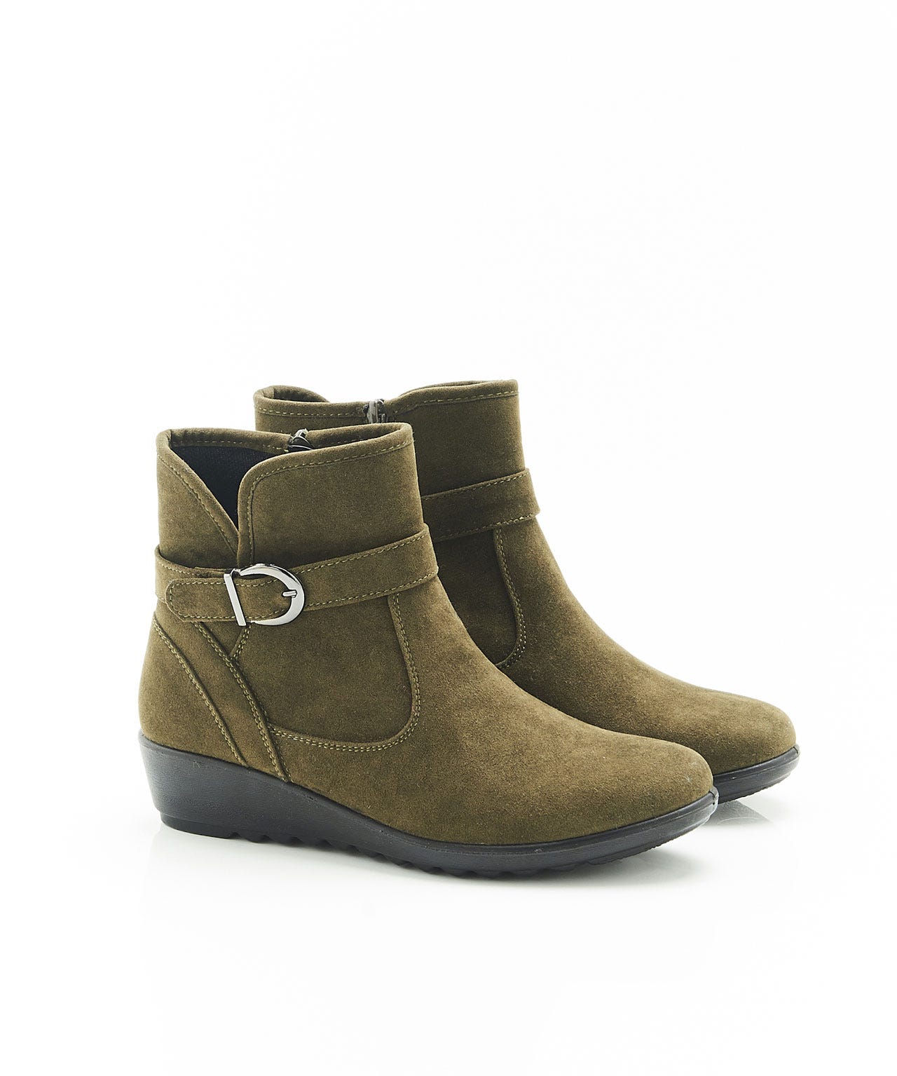 Cushion-walk Suede-Look Boots