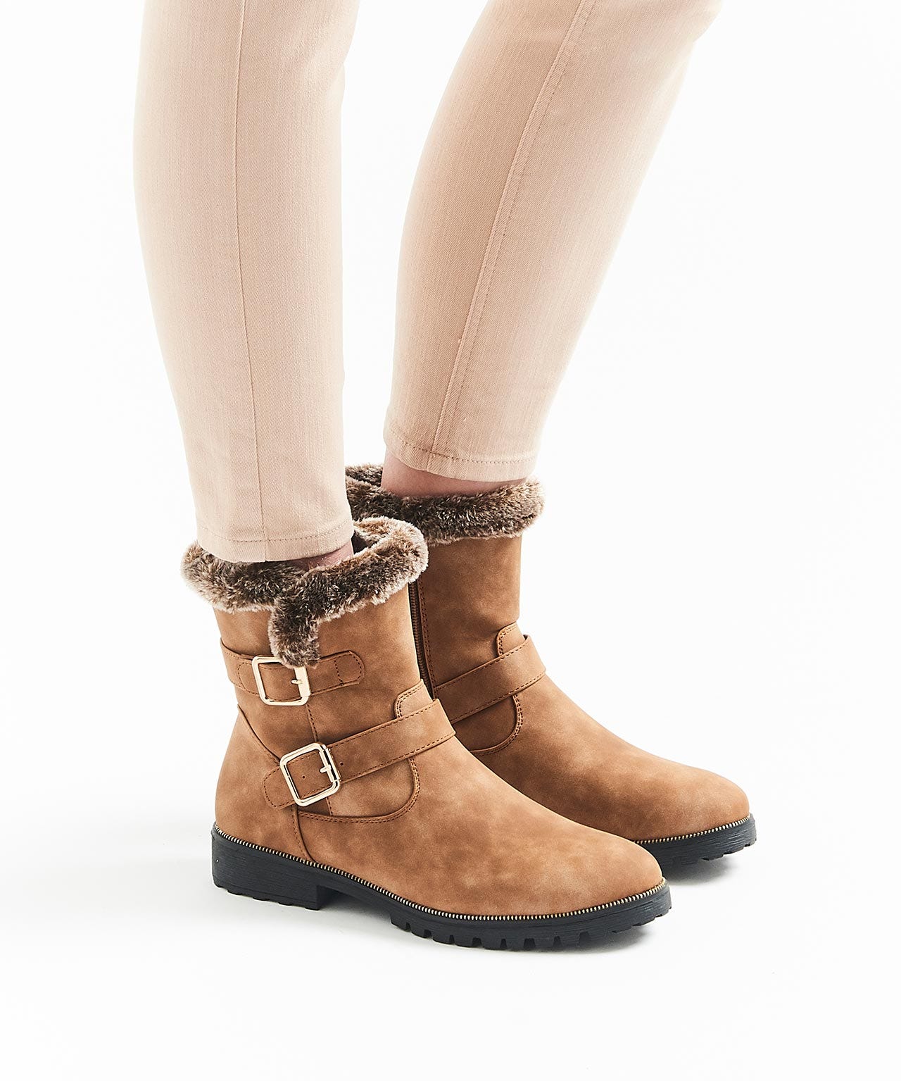 Cushion-walk Suede-look Boots