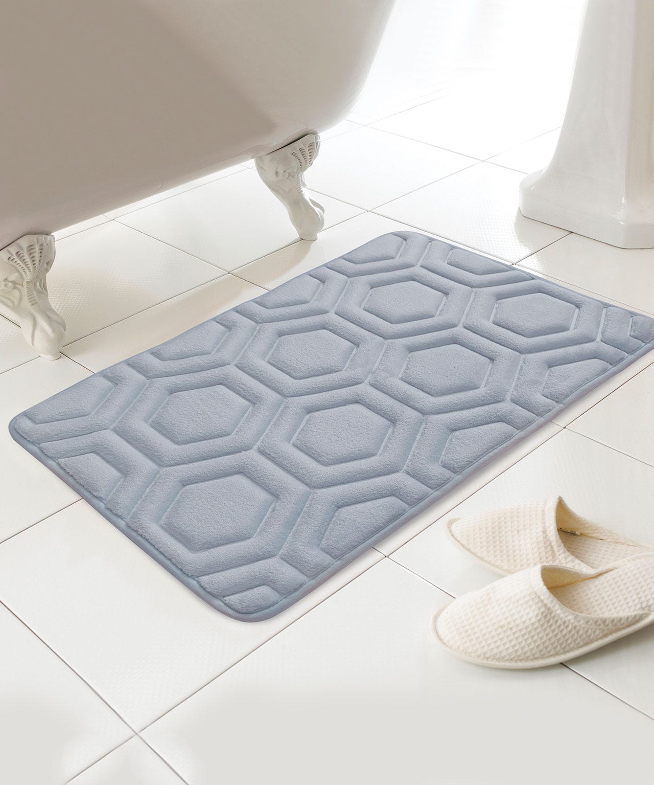Geo Memory Foam Bath Mat