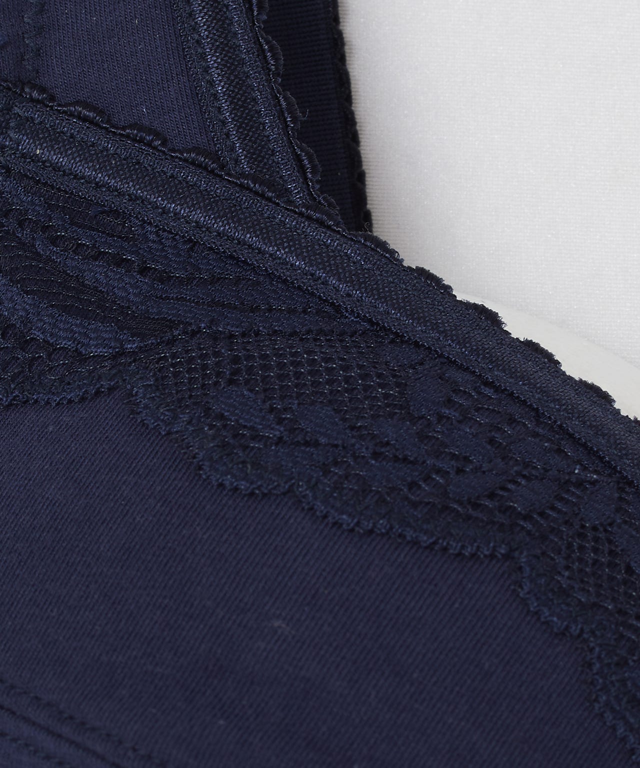 Pack of 2 Non-wired Lace Trim Bras