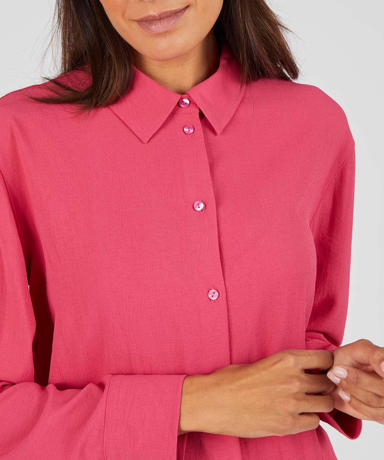 Textured Long Sleeve Shirt