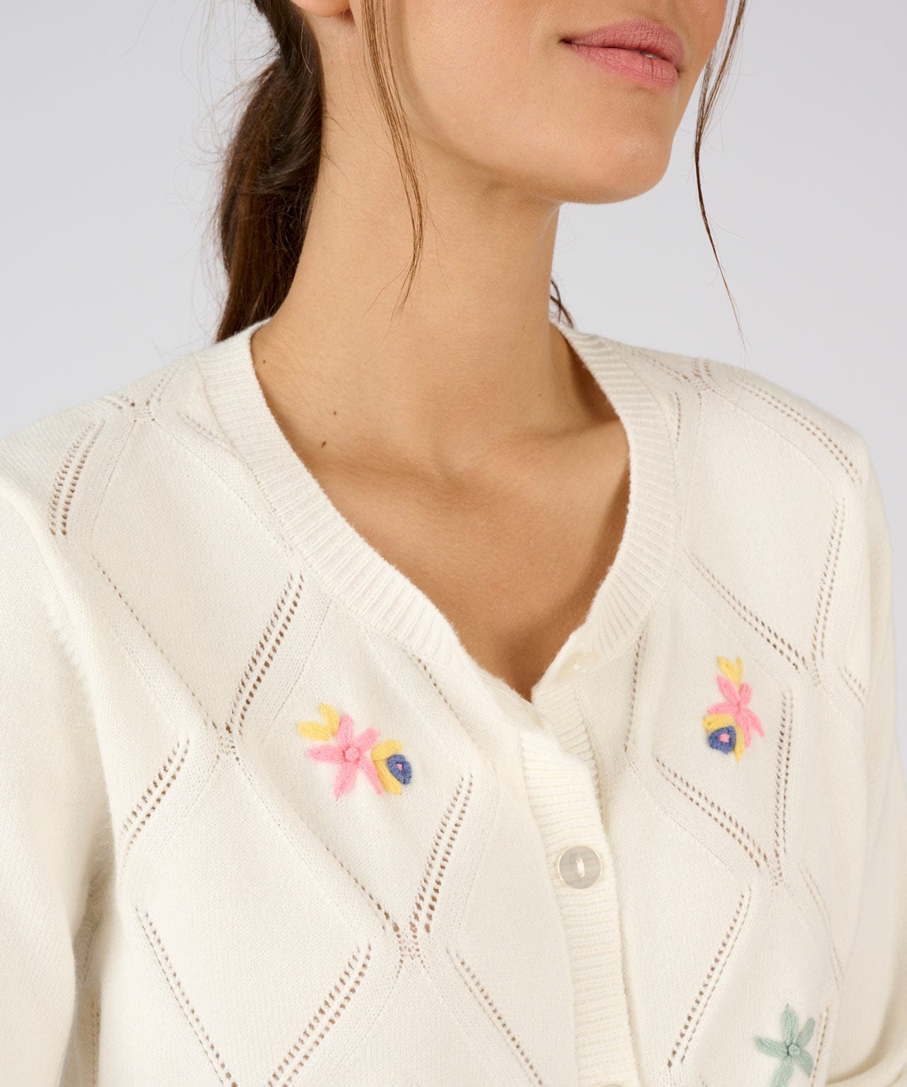 Embroidered Cardigan