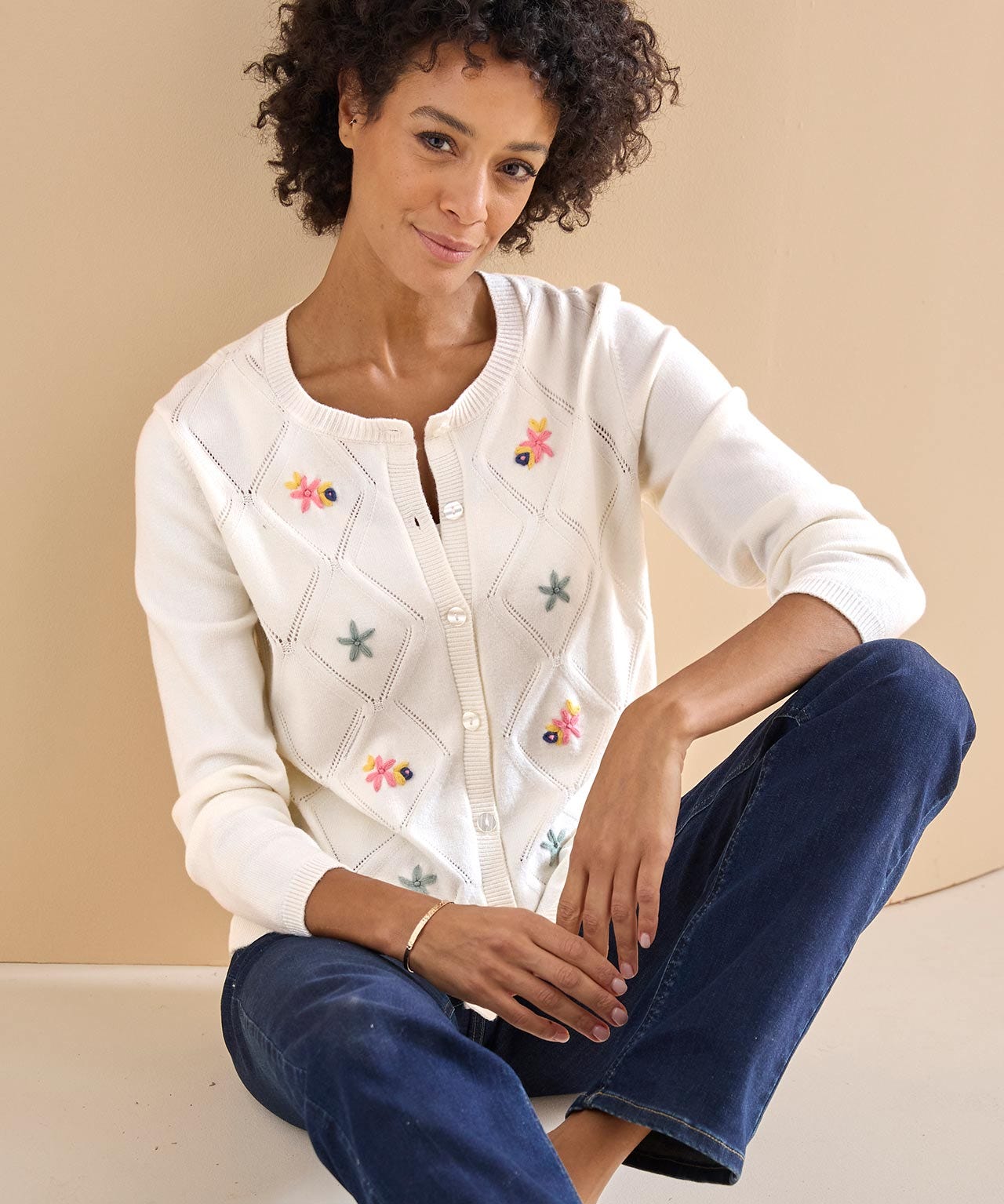 Embroidered Cardigan