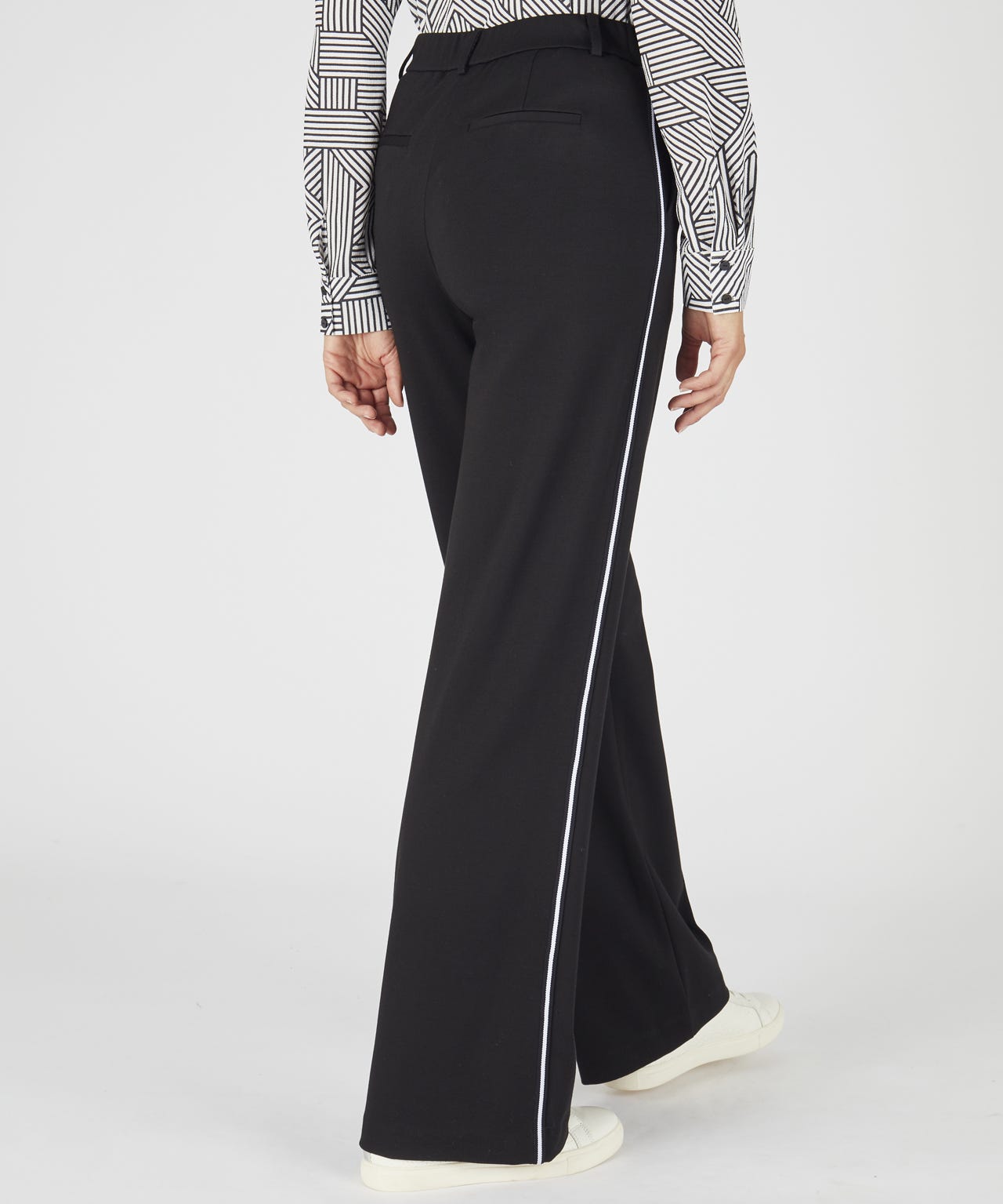 Wide-leg Jersey Trousers