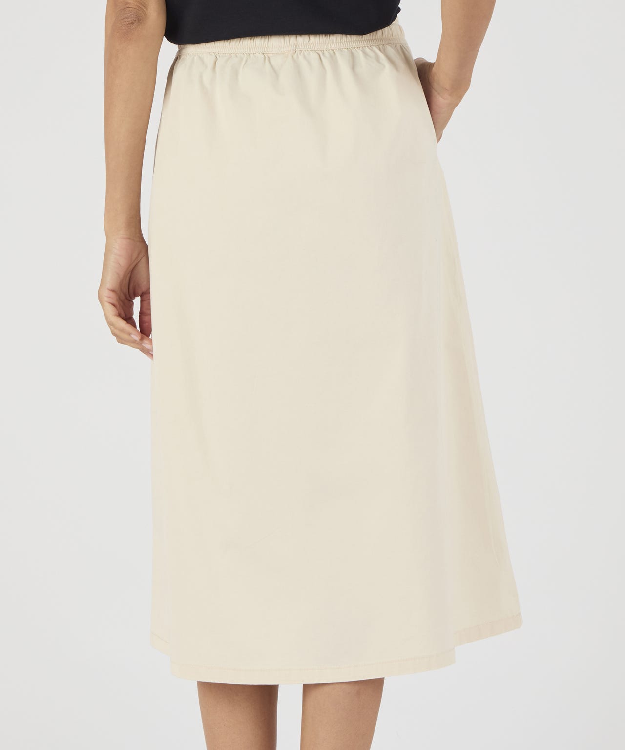 Pull-on Chambray Skirt