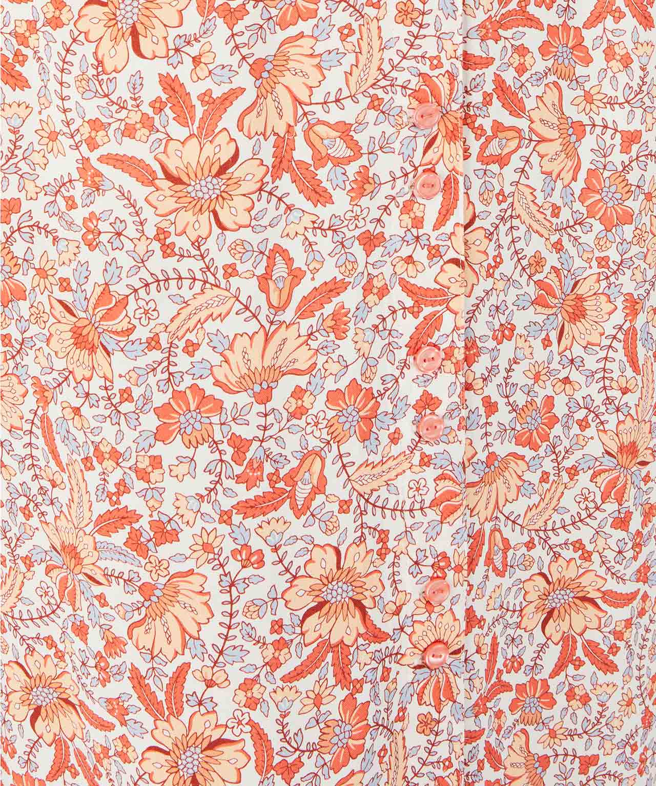 Floral Print Button Through Skirt