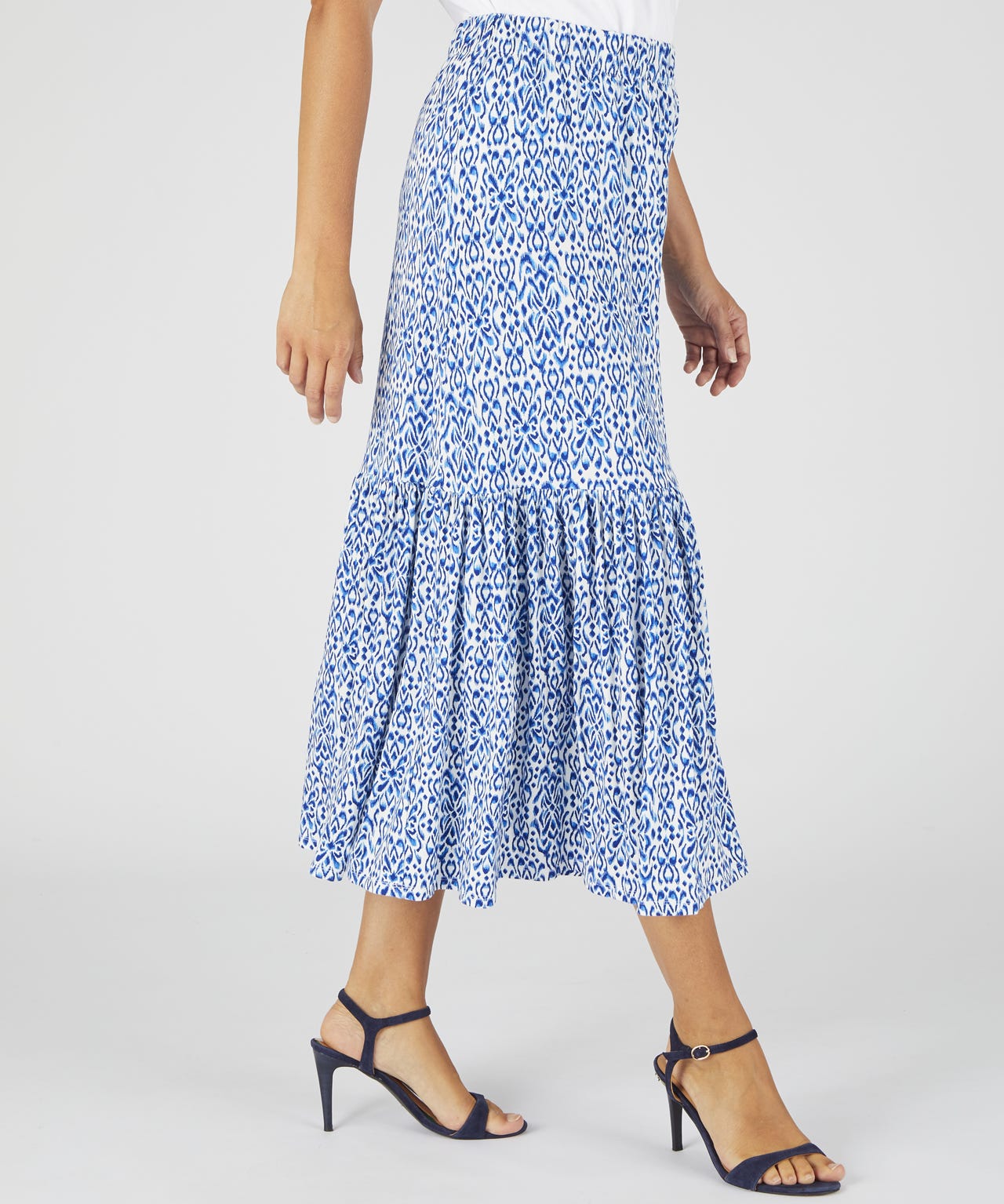 Printed Jersey Skirt