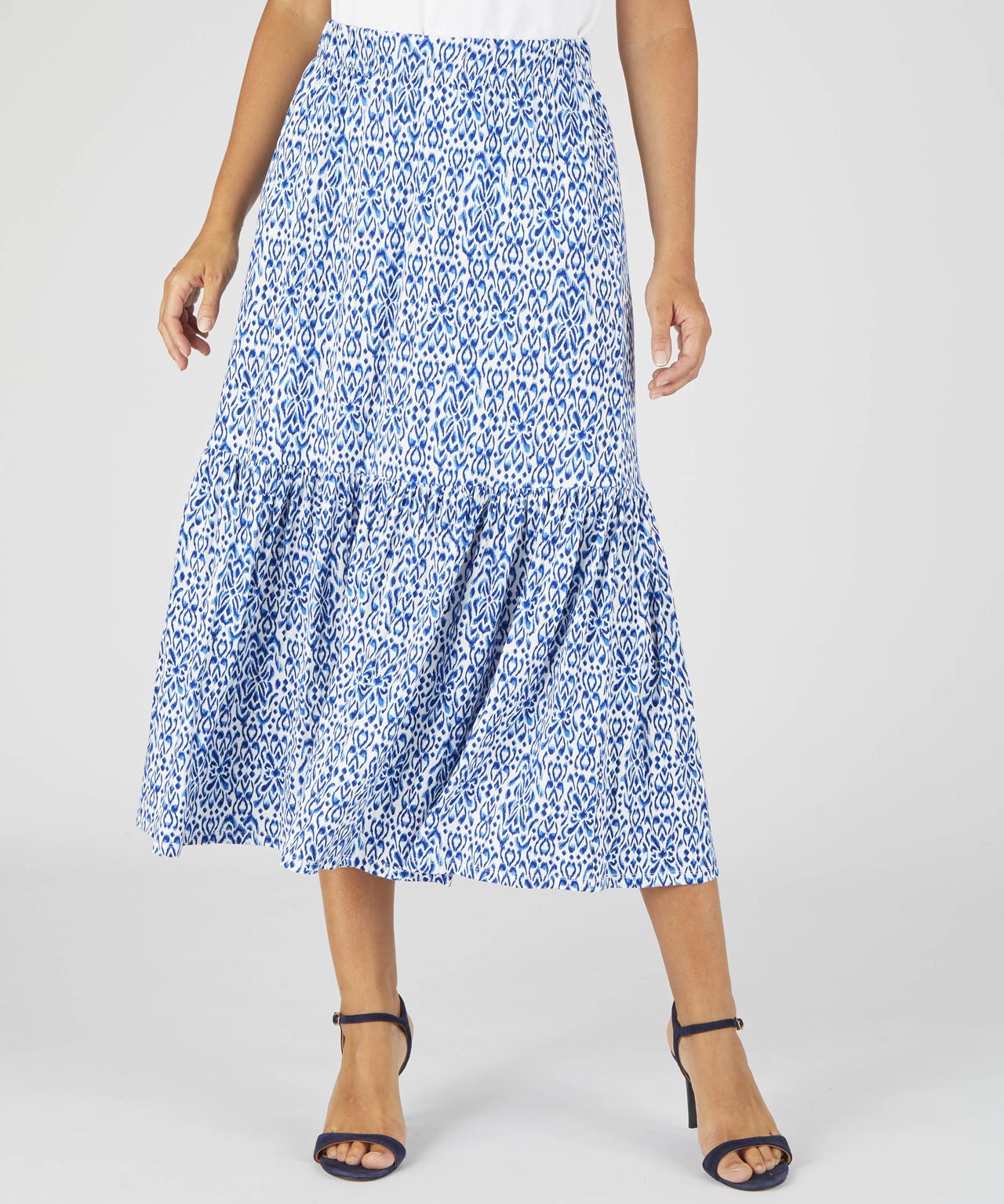 Printed Jersey Skirt