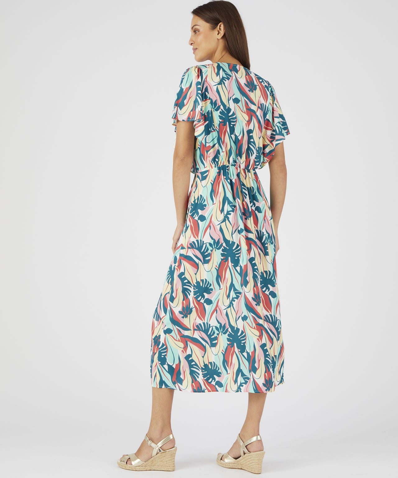 Tropical Print Dress