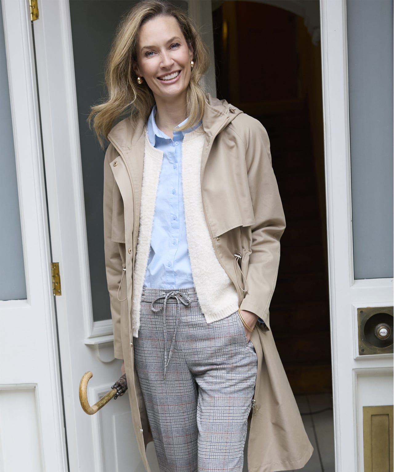 Water Repellent Hooded Parka