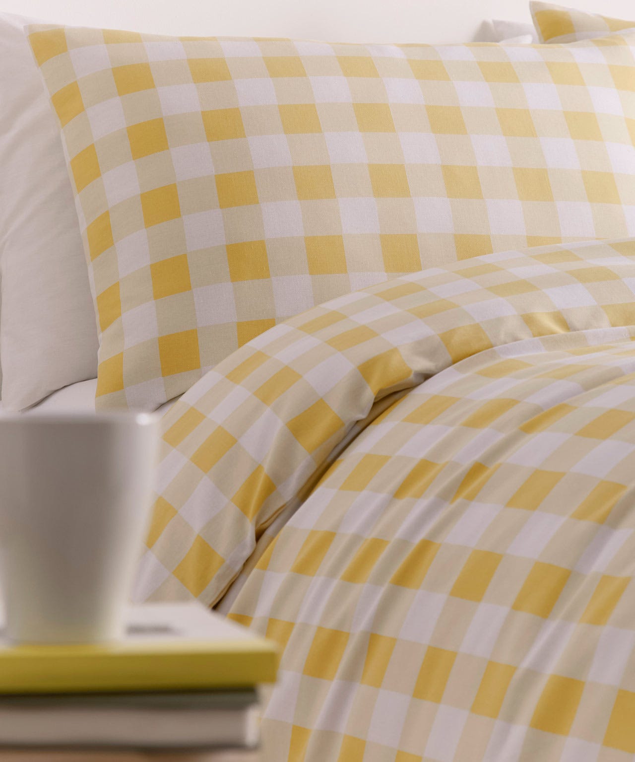 Gingham Cotton Blend Duvet Set