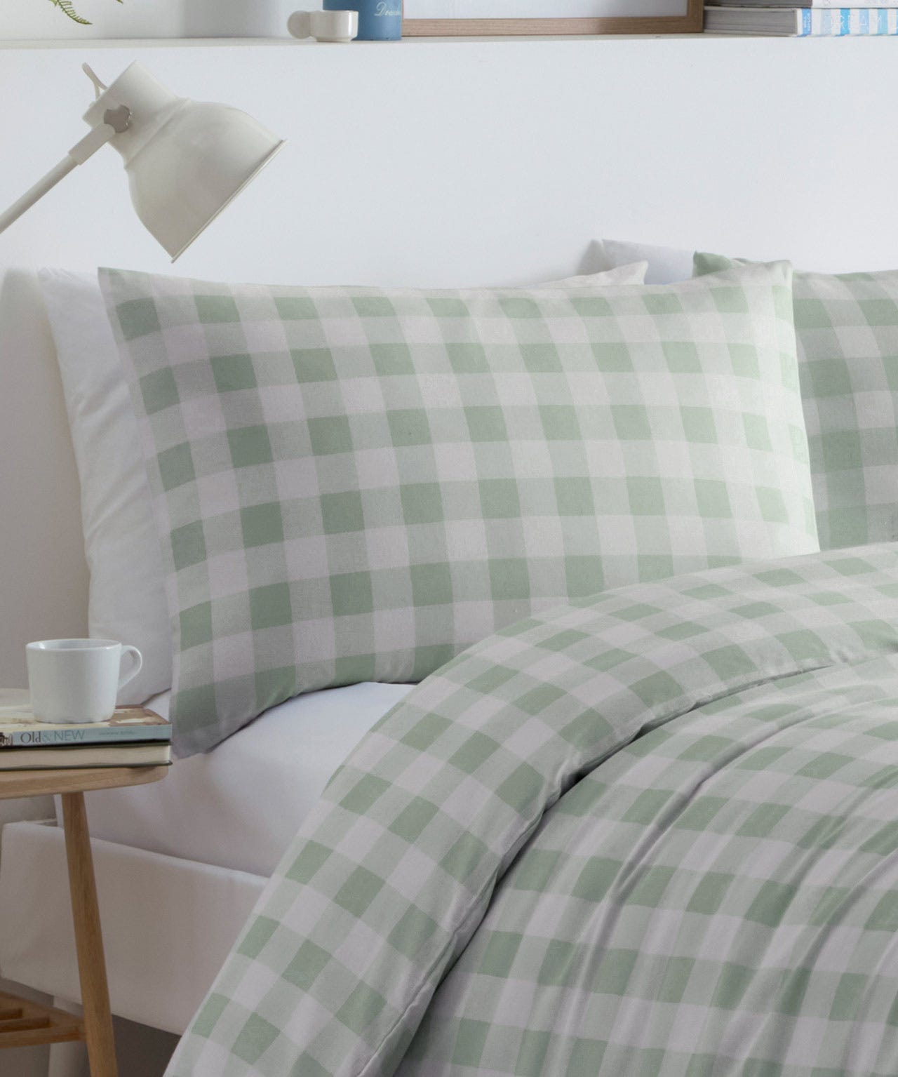 Gingham Cotton Blend Duvet Set