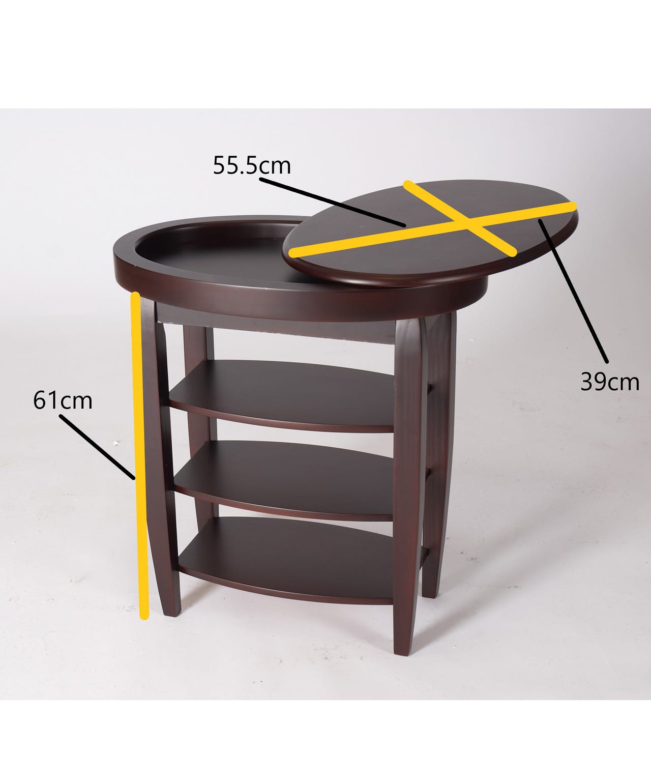 Swivel Top Side Table