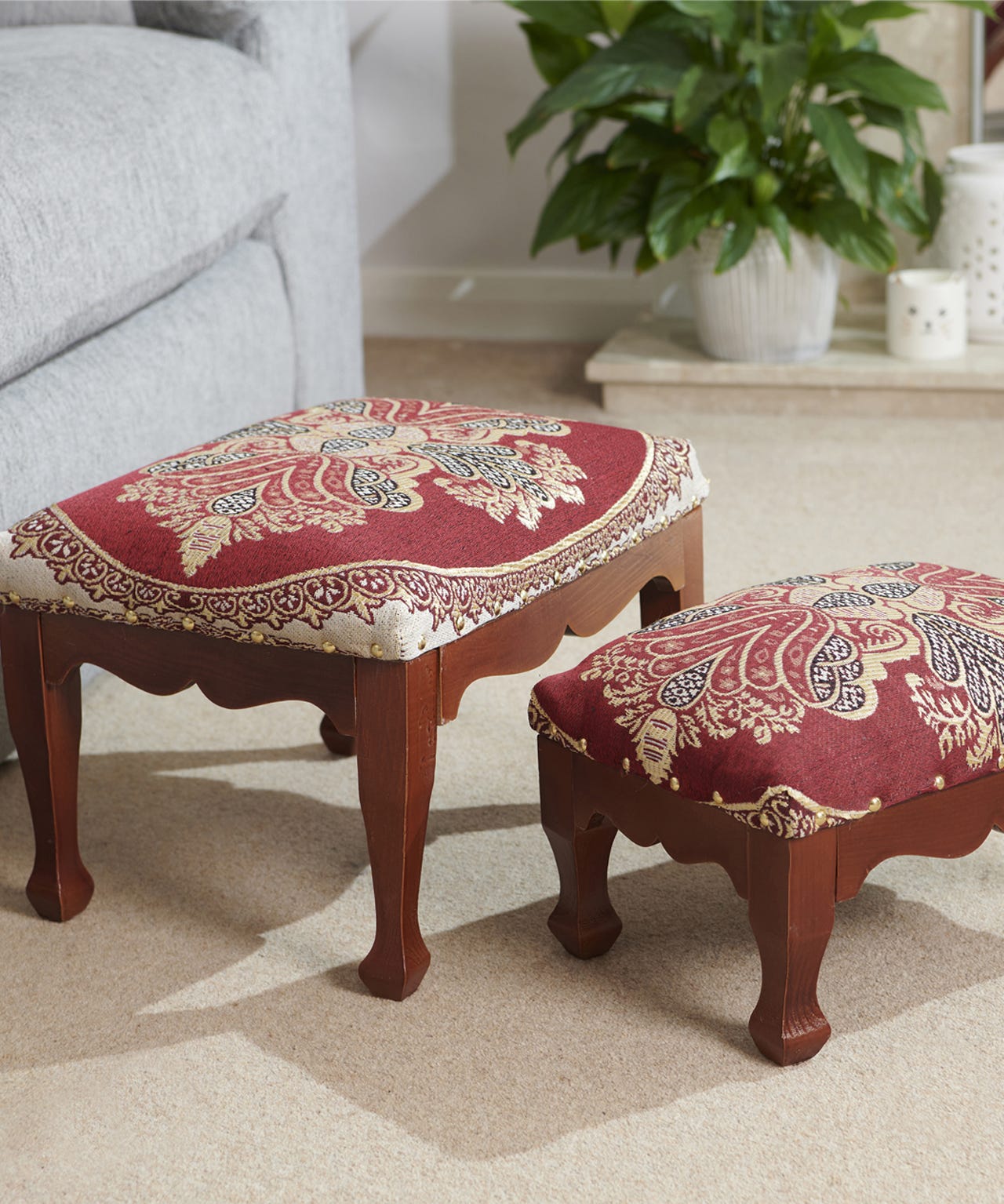 Pack of 2 Footstools