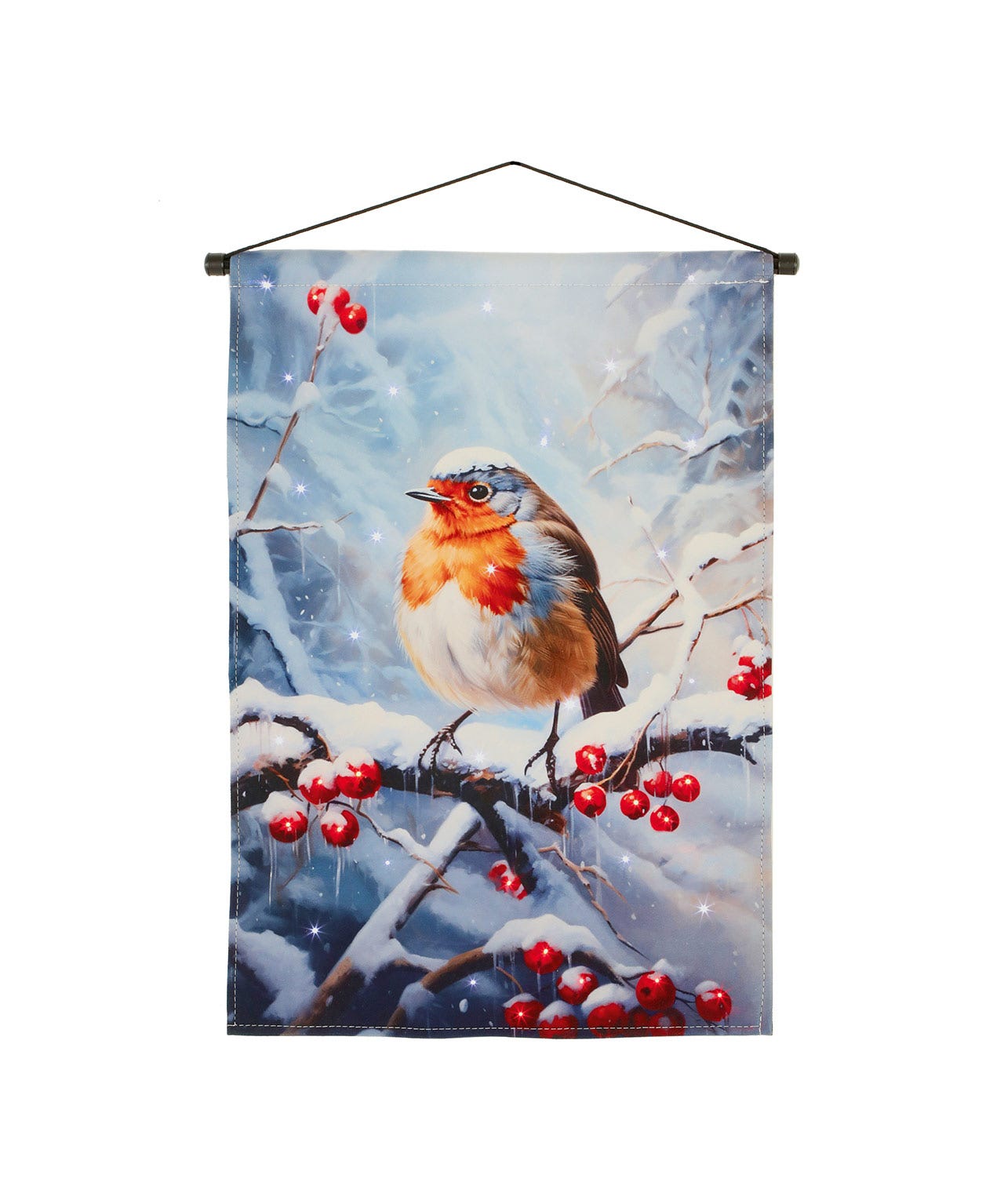 Lit Winter Robin