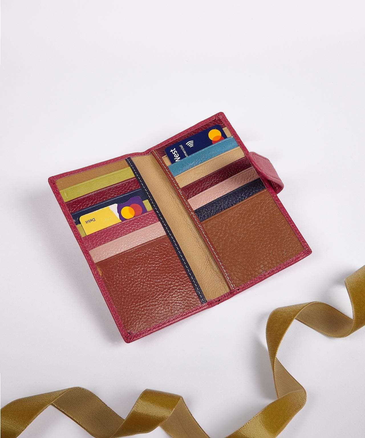 Leather card Holder & Hankies set