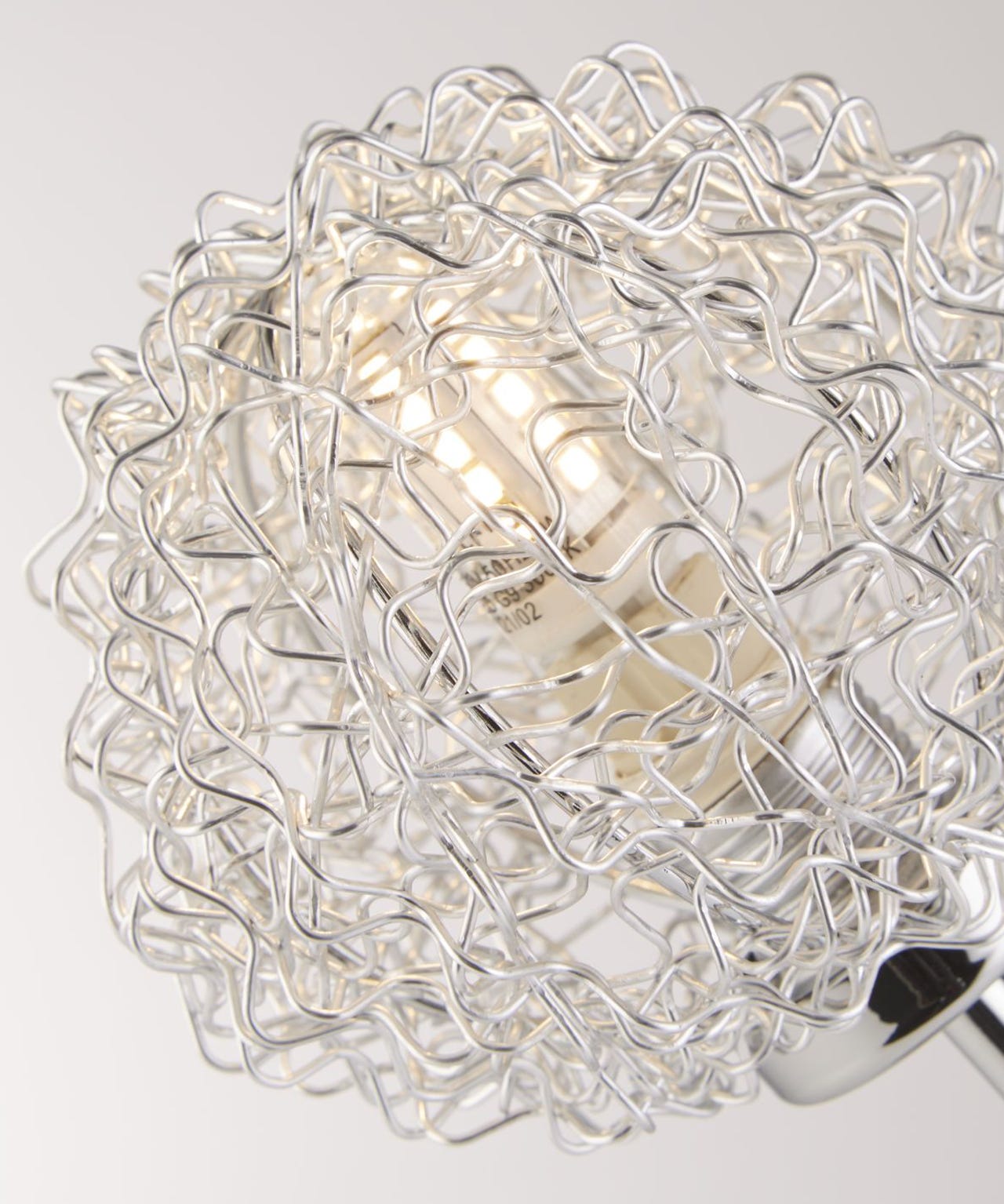 2 Light Chrome Table Lamp