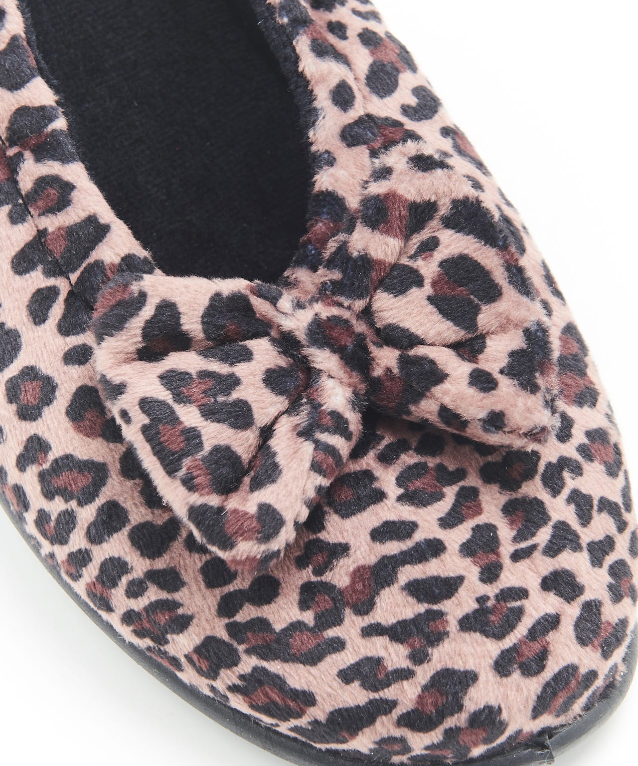 Bow Trim Ballerina Slippers