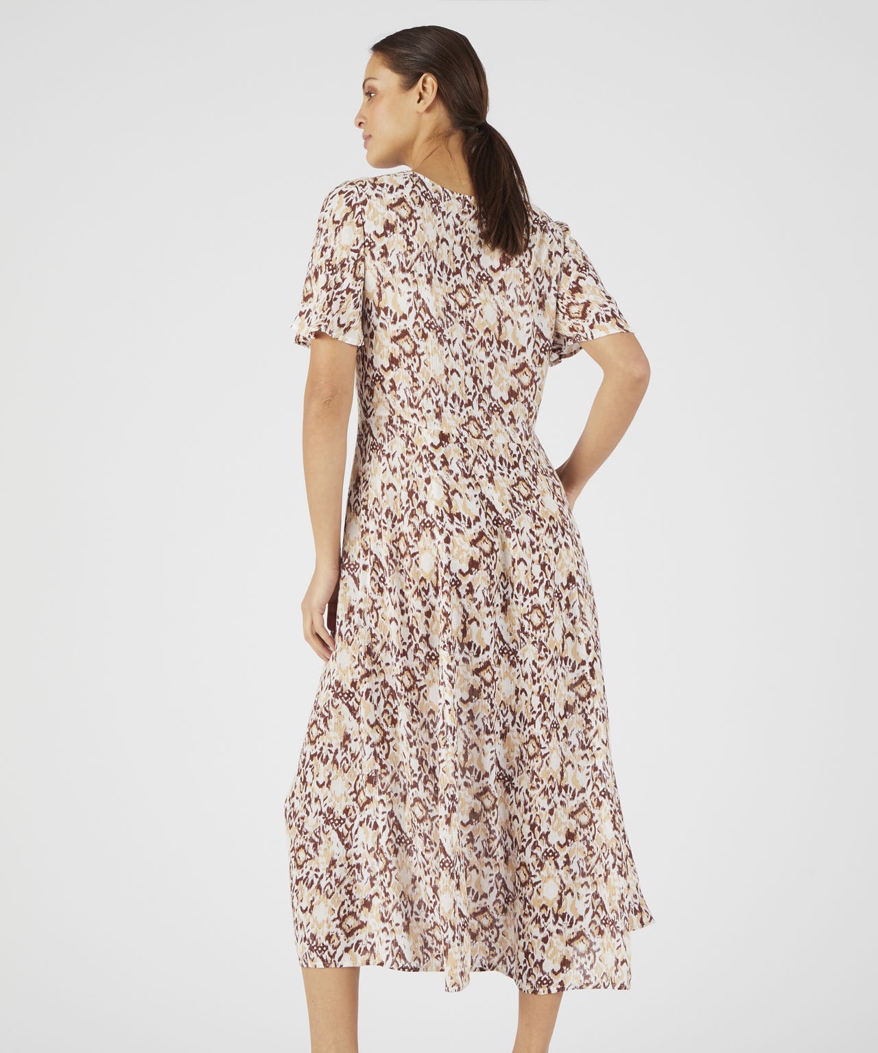 Crinkle Printed Dress