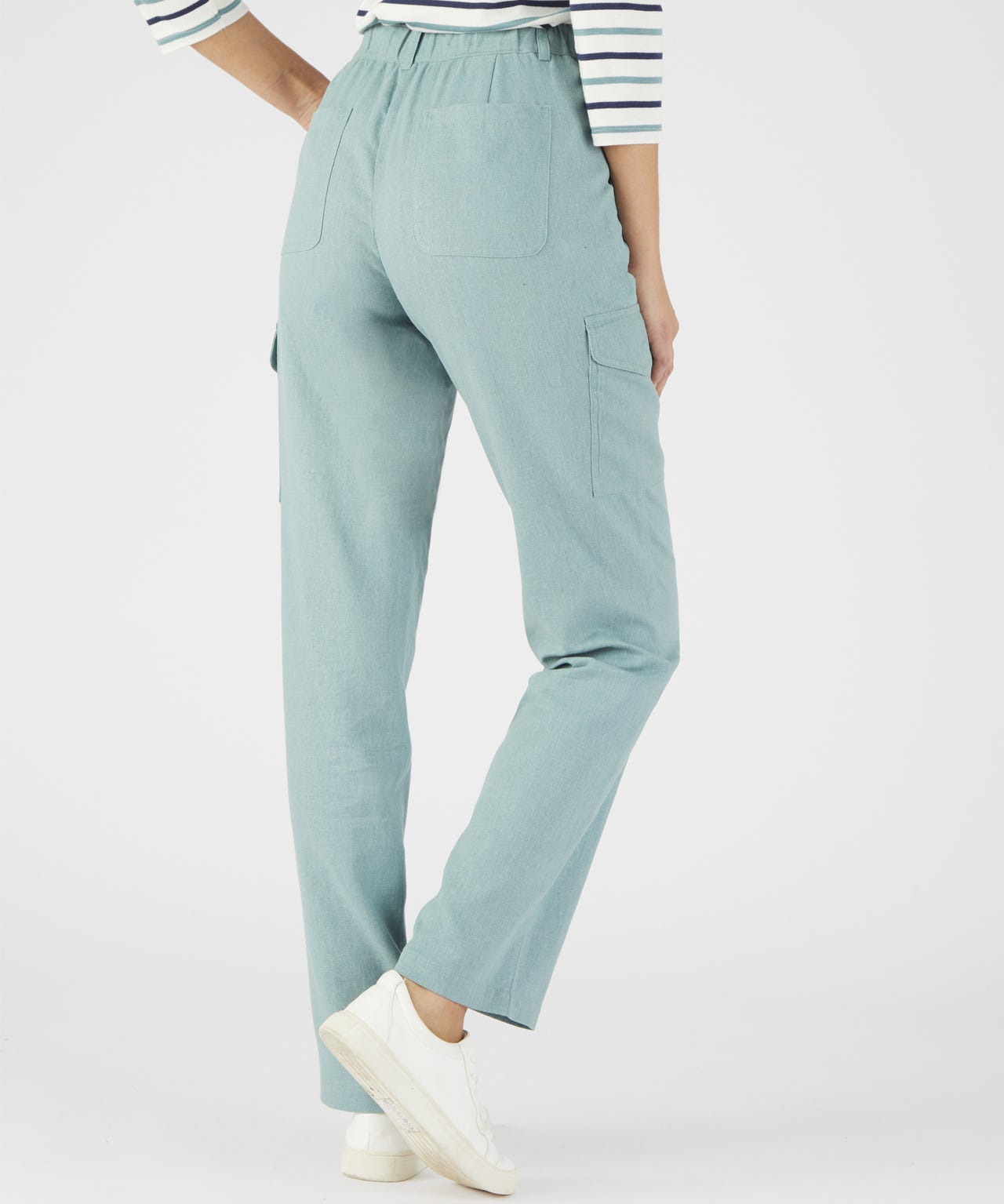Linen Rich Cargo Trousers