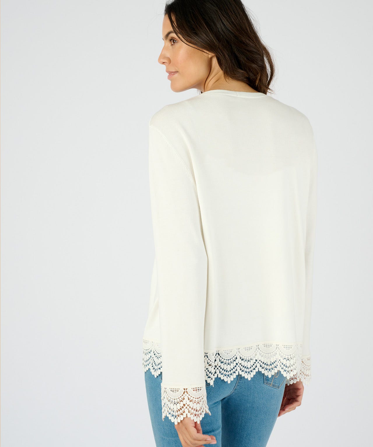 Lace Trim Cardigan