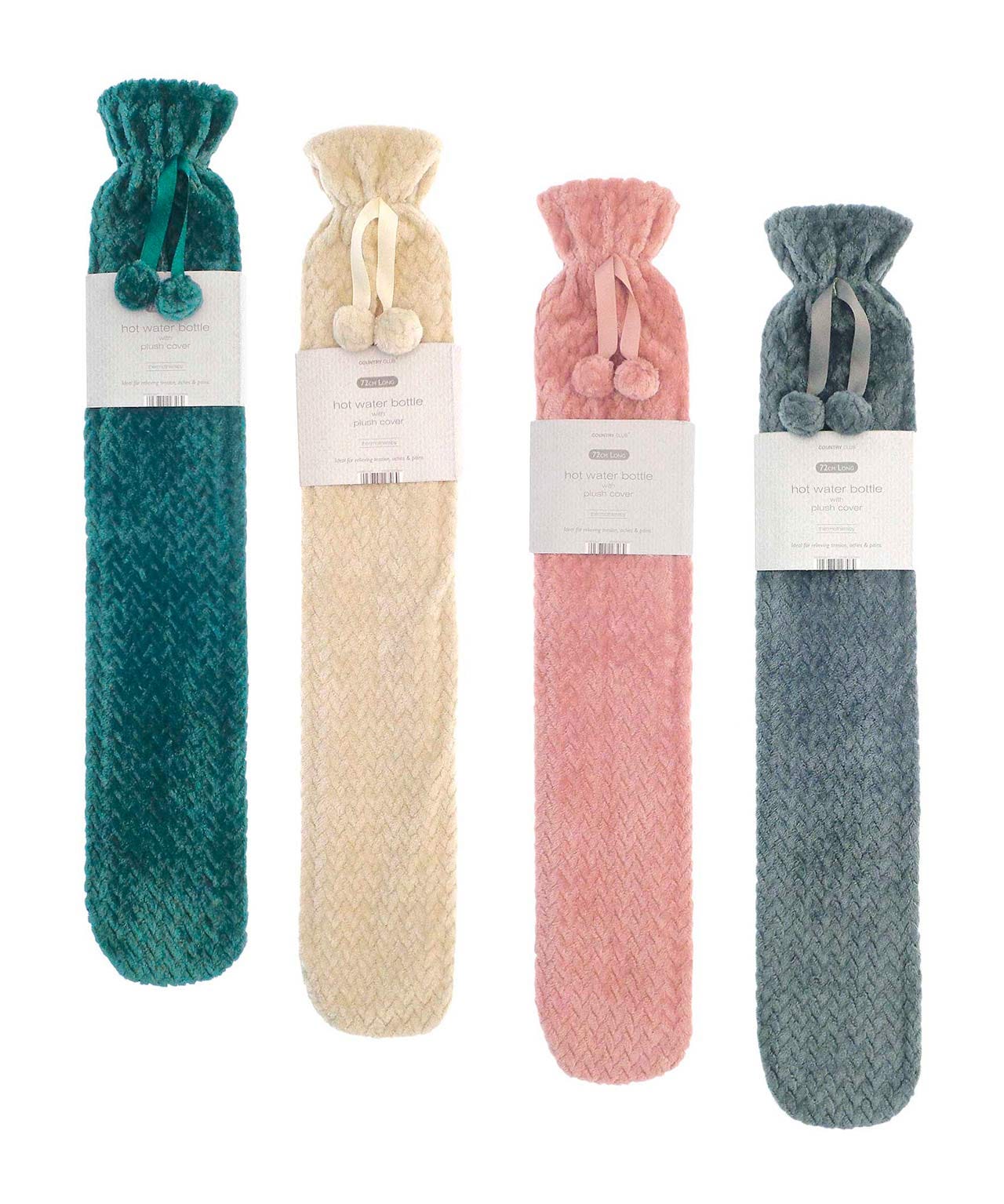 Long Plush Hot Water Bottle