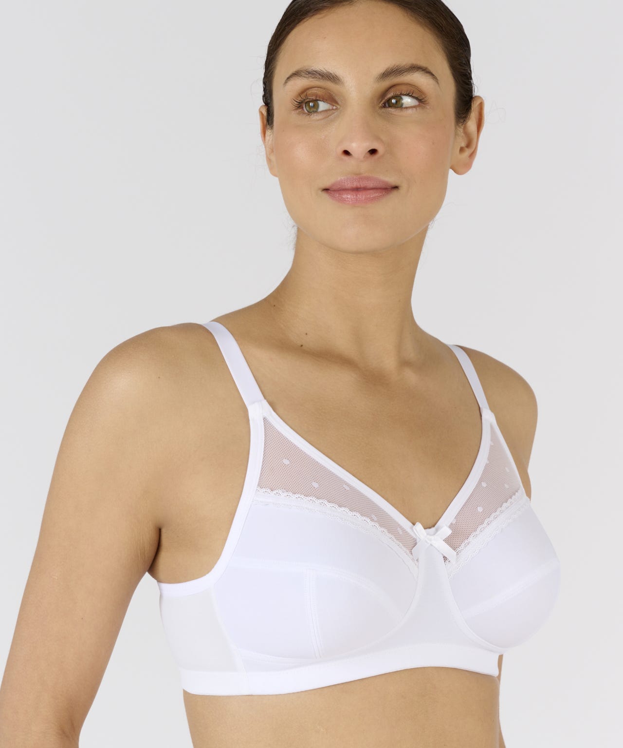 Non-wired Mesh Detail Bra