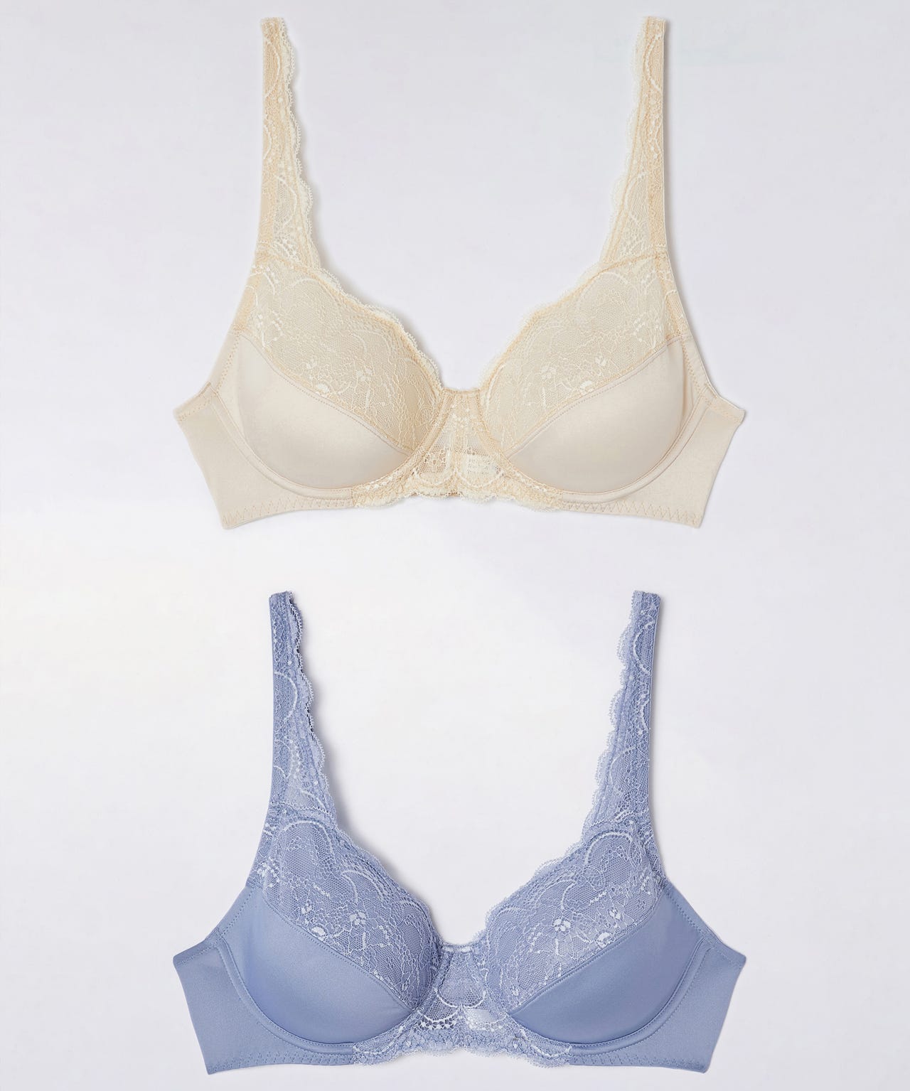 Pack of 2 Wired Lace Detail Bras