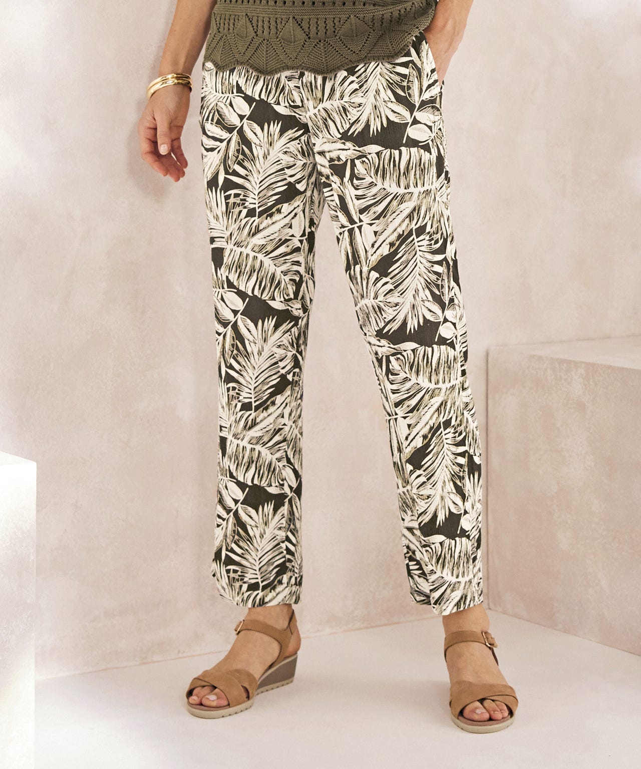 7/8 Printed Trousers