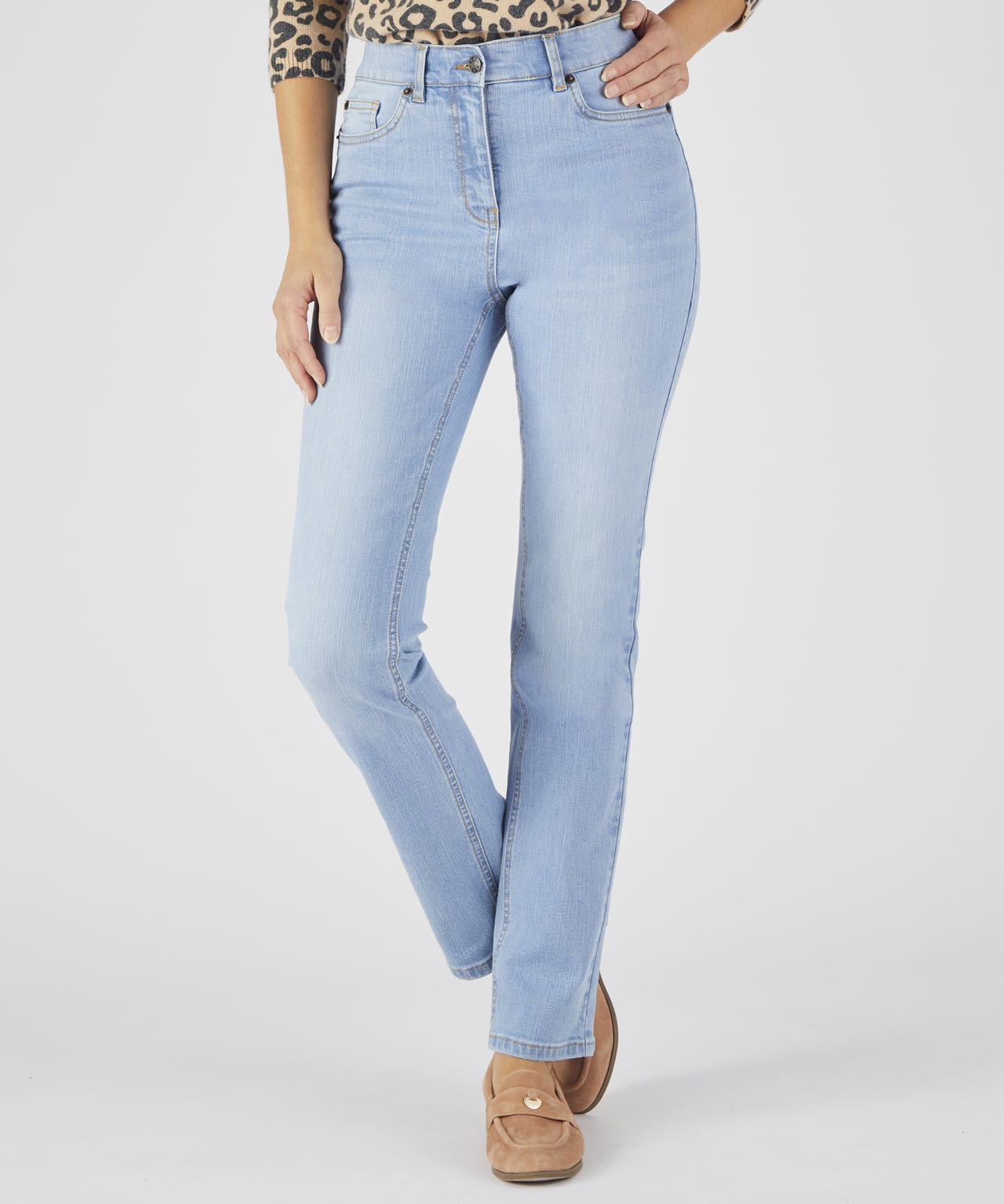 Denim Straight-leg Jeans