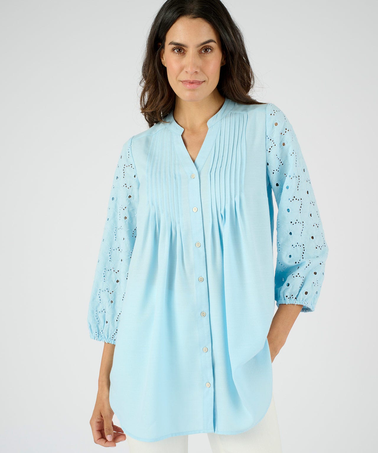 Embroidered Tunic Blouse