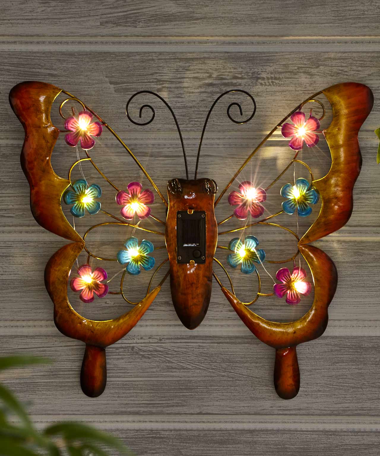 Wall Mounted Butterfly Outdoor Solar Light