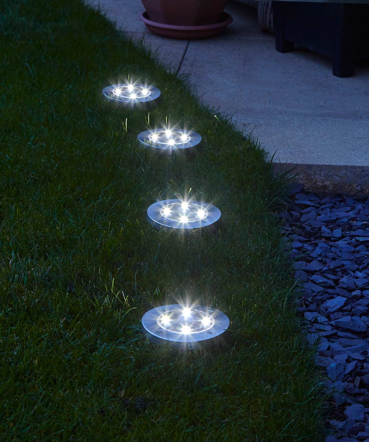 Set of 4 Solar Path Lights