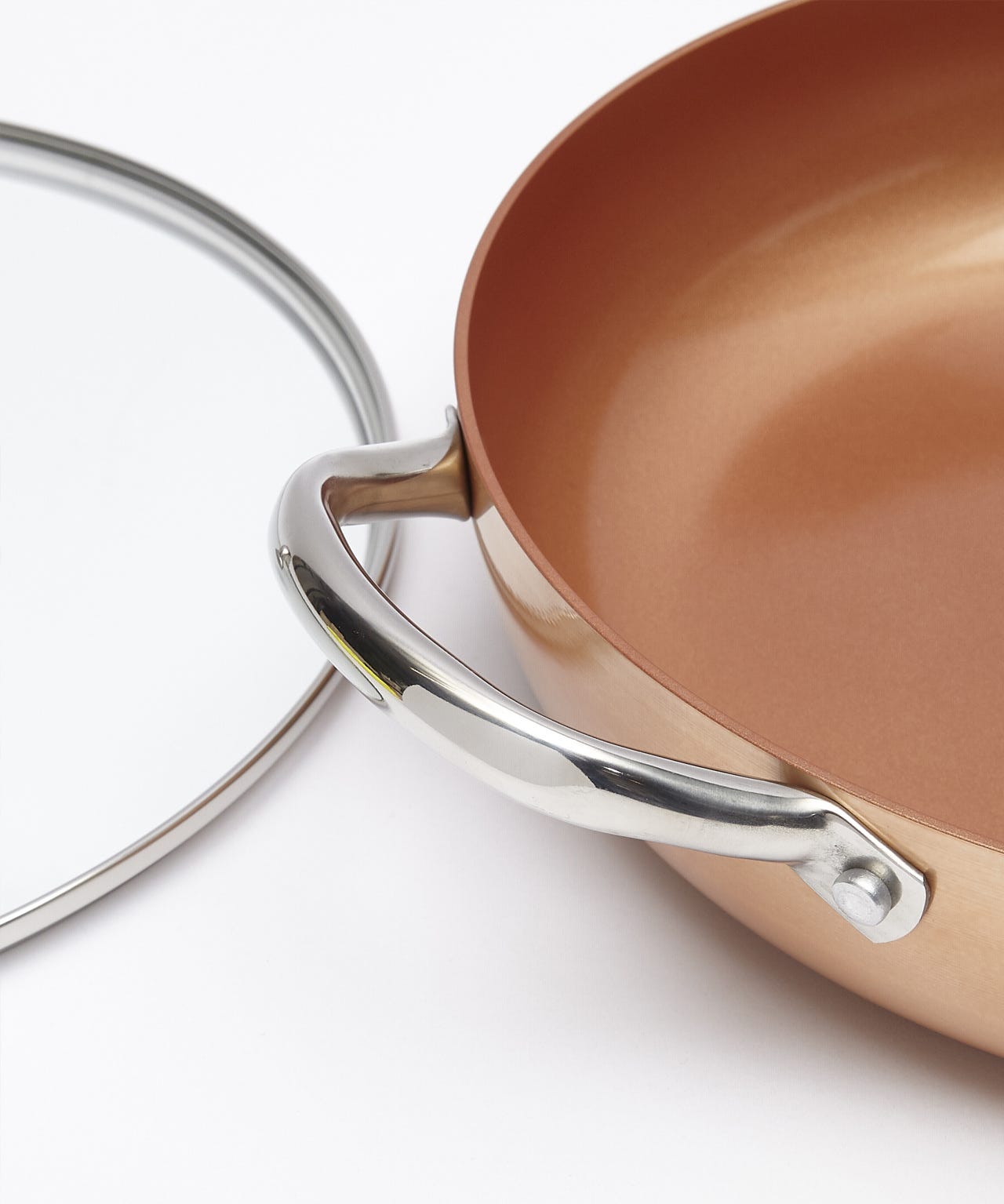 Ceramic Non-Stick Casserole Pan with Lid