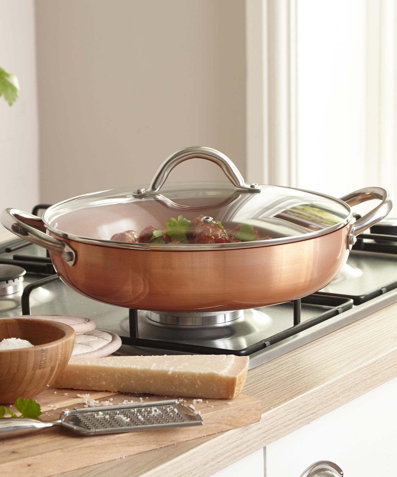 Ceramic Non-Stick Casserole Pan with Lid