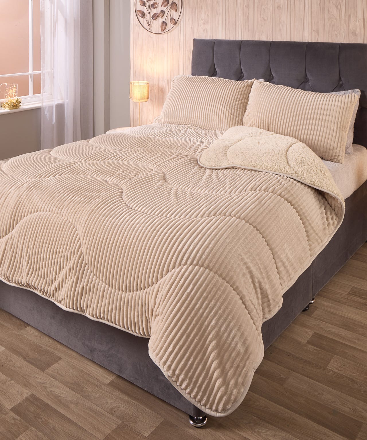 VELVET CORD COVERLESS DUVET
