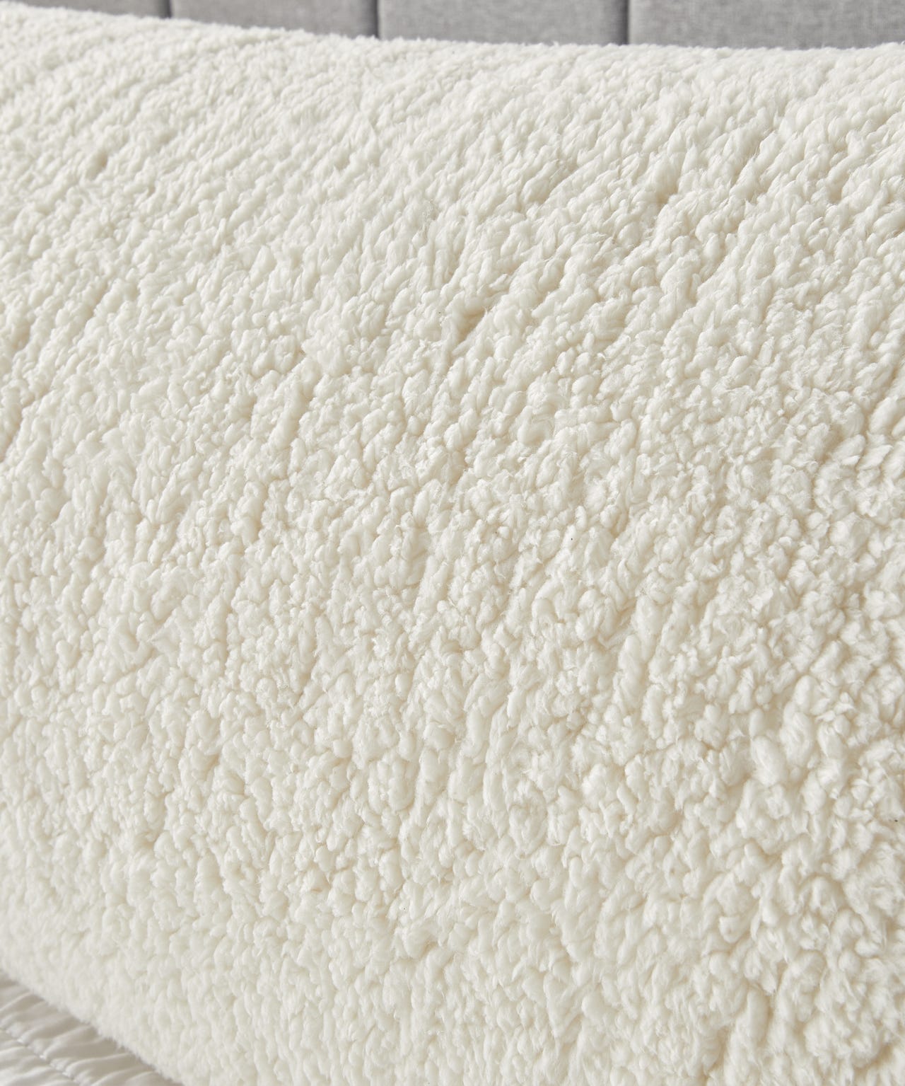 Teddy Fleece Bolster Pillow