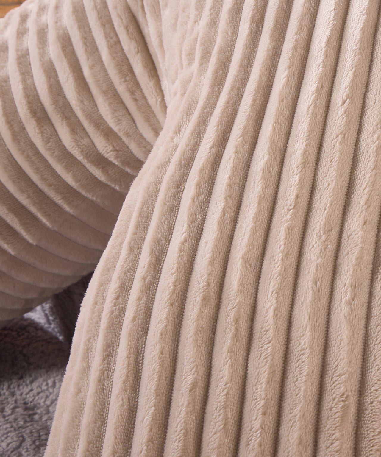 Velvet Cord V-Shaped Pillow