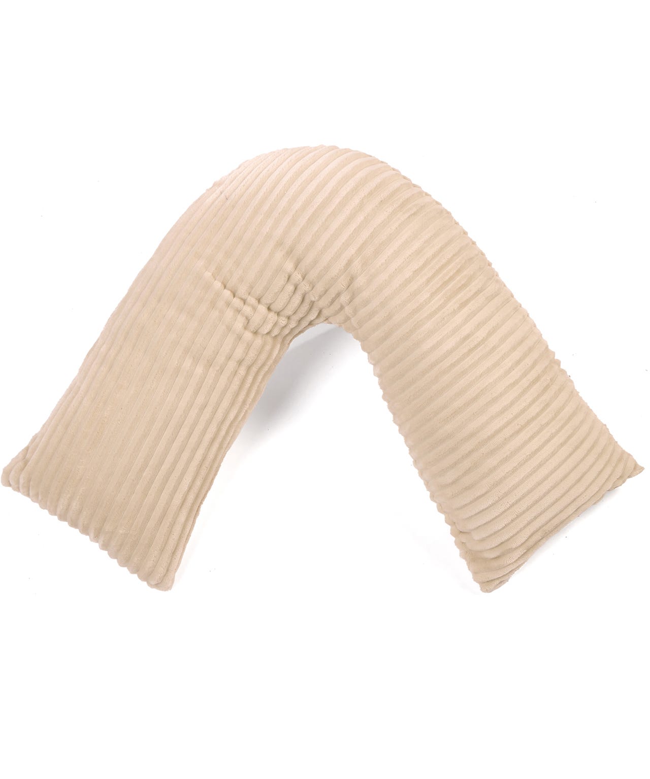 Velvet Cord V-Shaped Pillow
