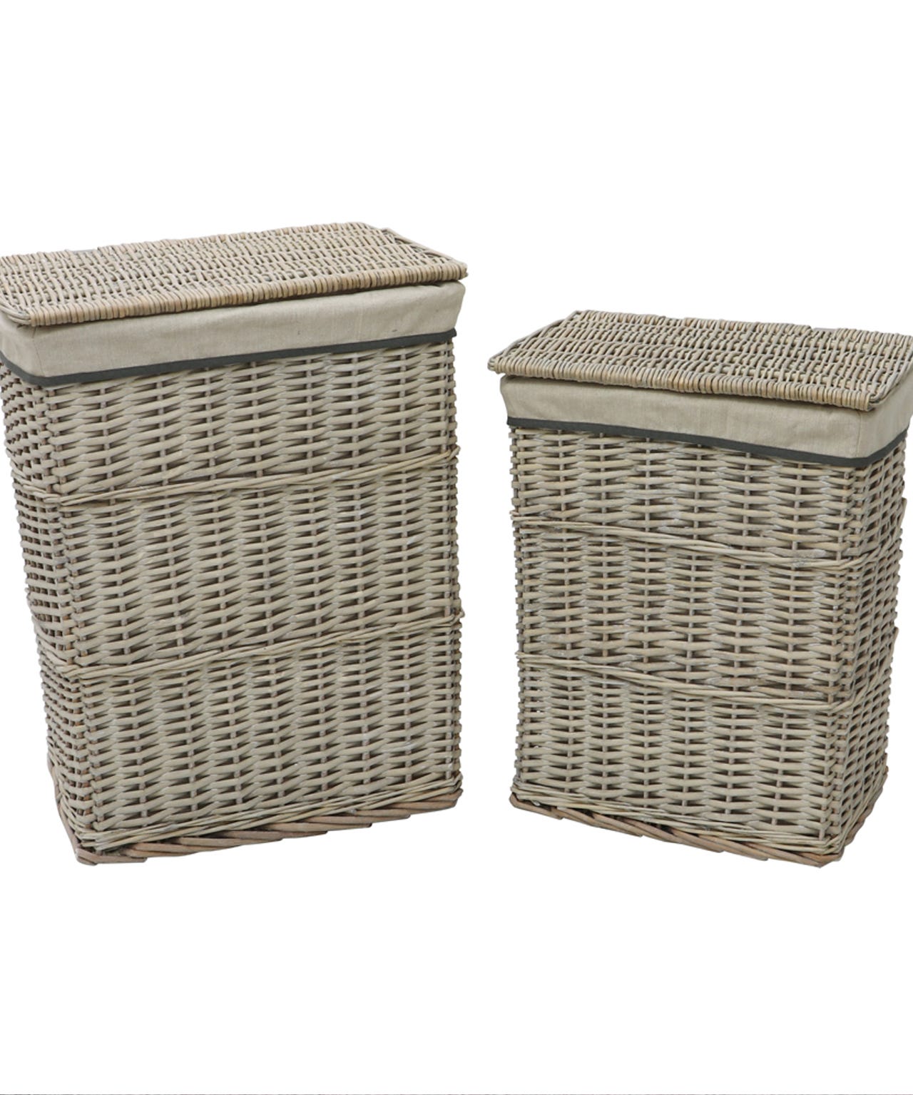 4 Willow Laundry Baskets & Bins