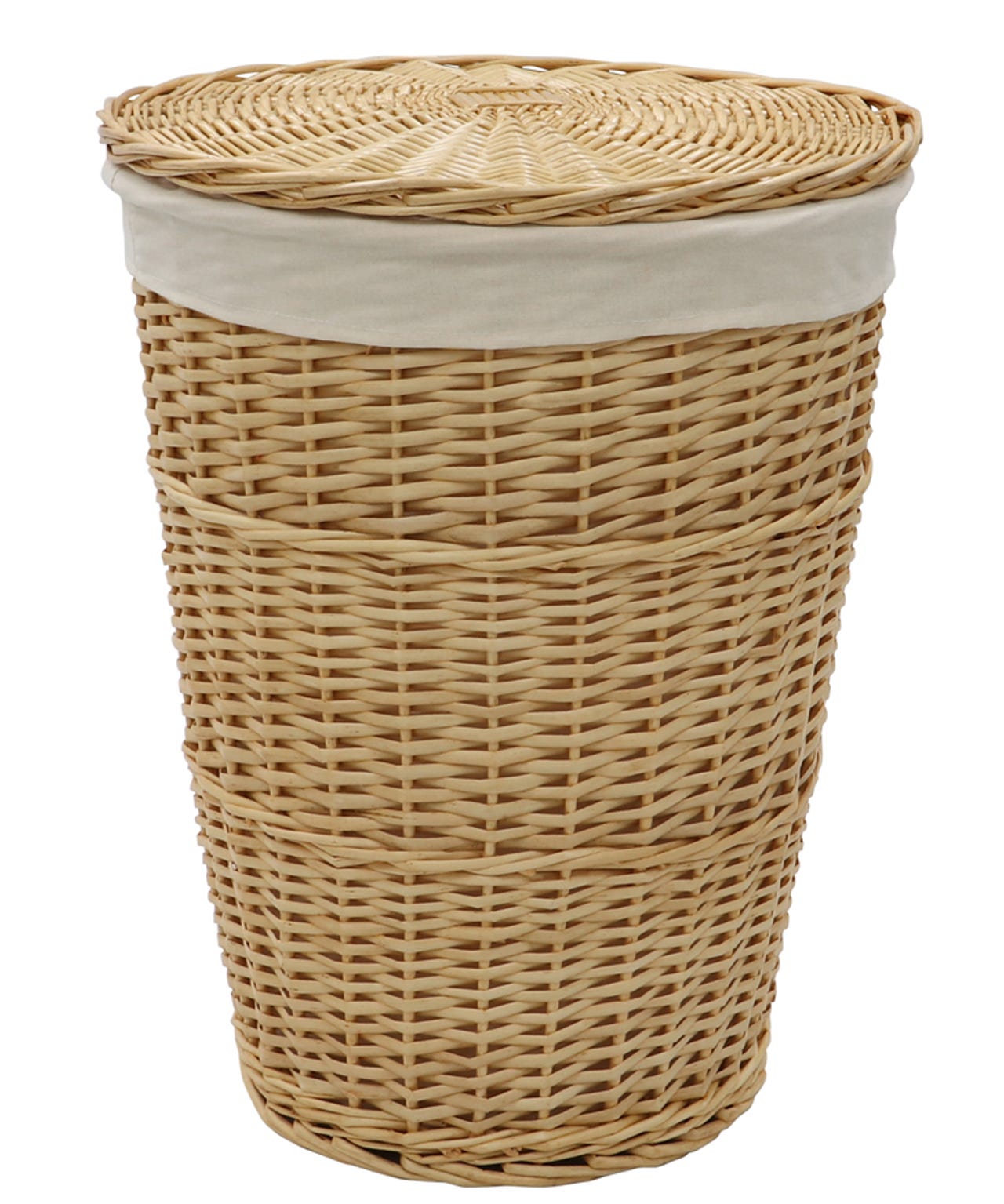 Round Willow Laundry Basket