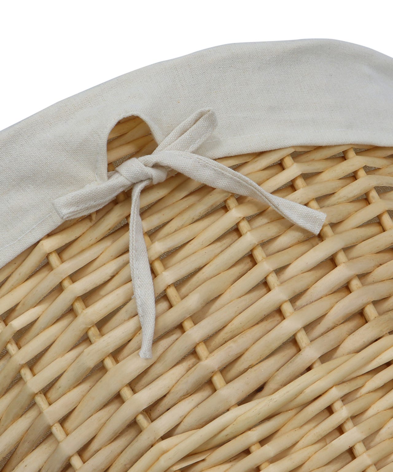 Round Willow Laundry Basket