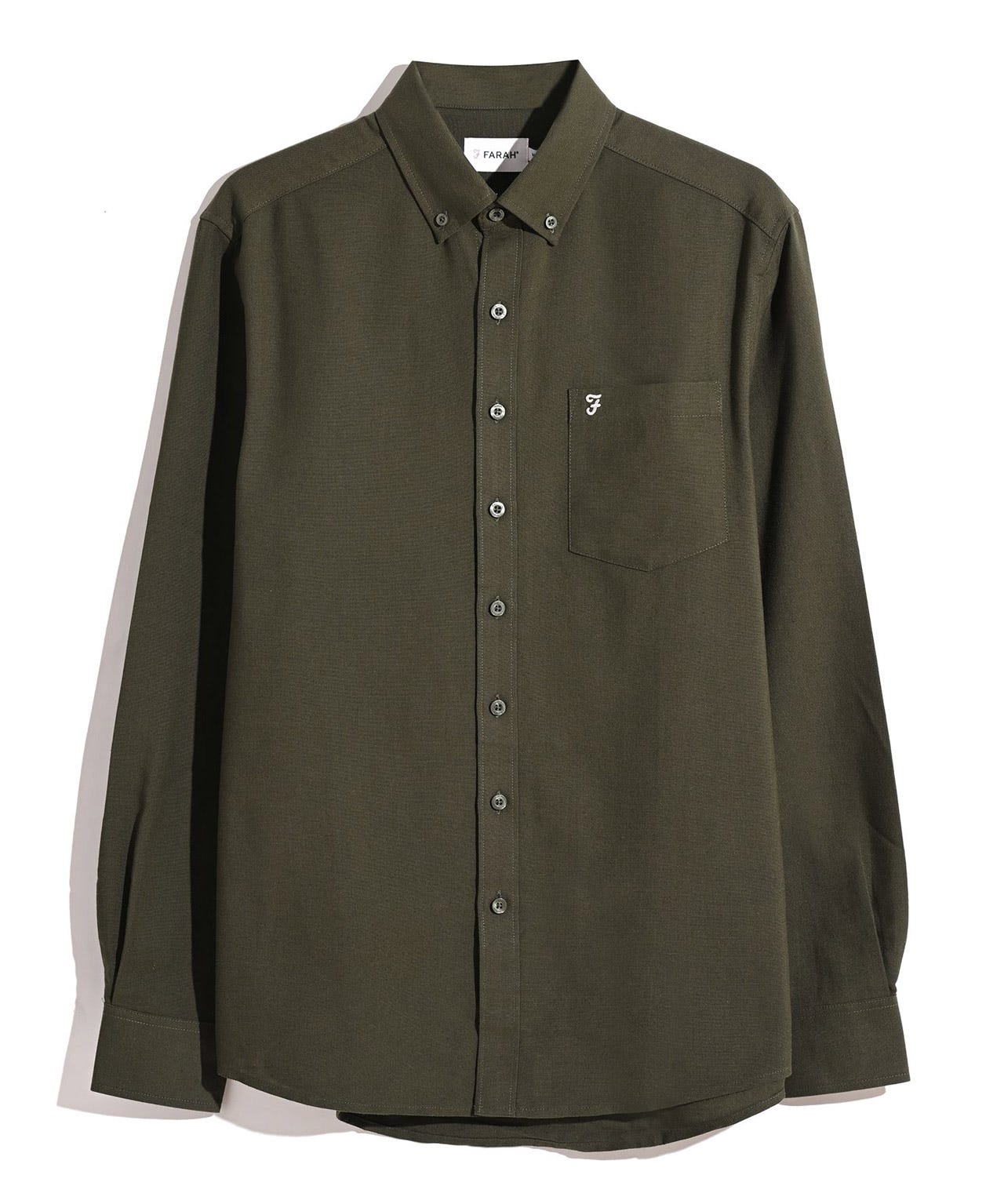 Farah Oxford Plain Long Sleeve Shirt