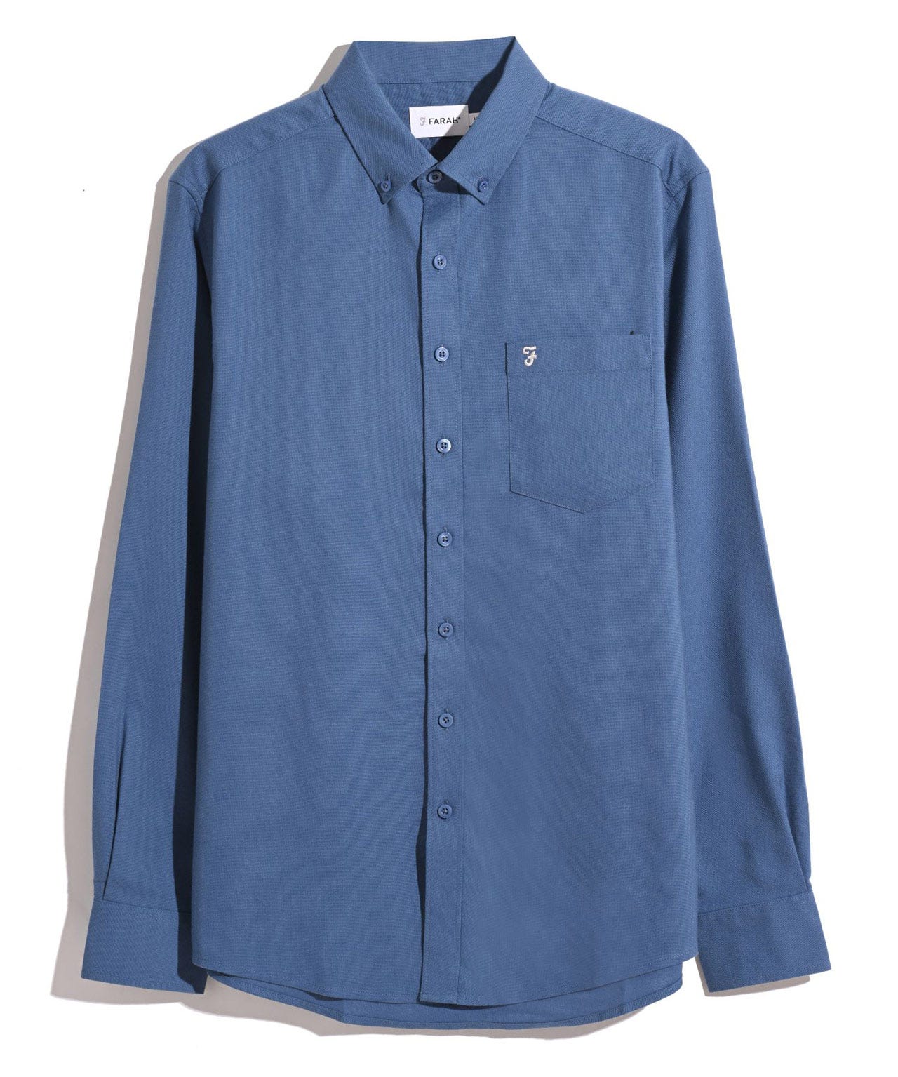 Farah Oxford Plain Long Sleeve Shirt