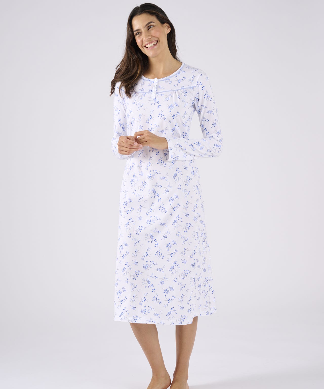Long Sleeve Jersey Nightdress