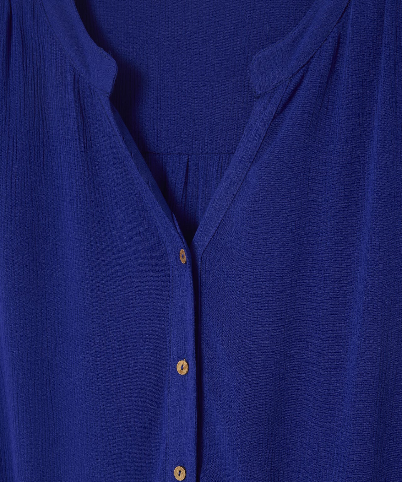 Button through Crinkle Dress