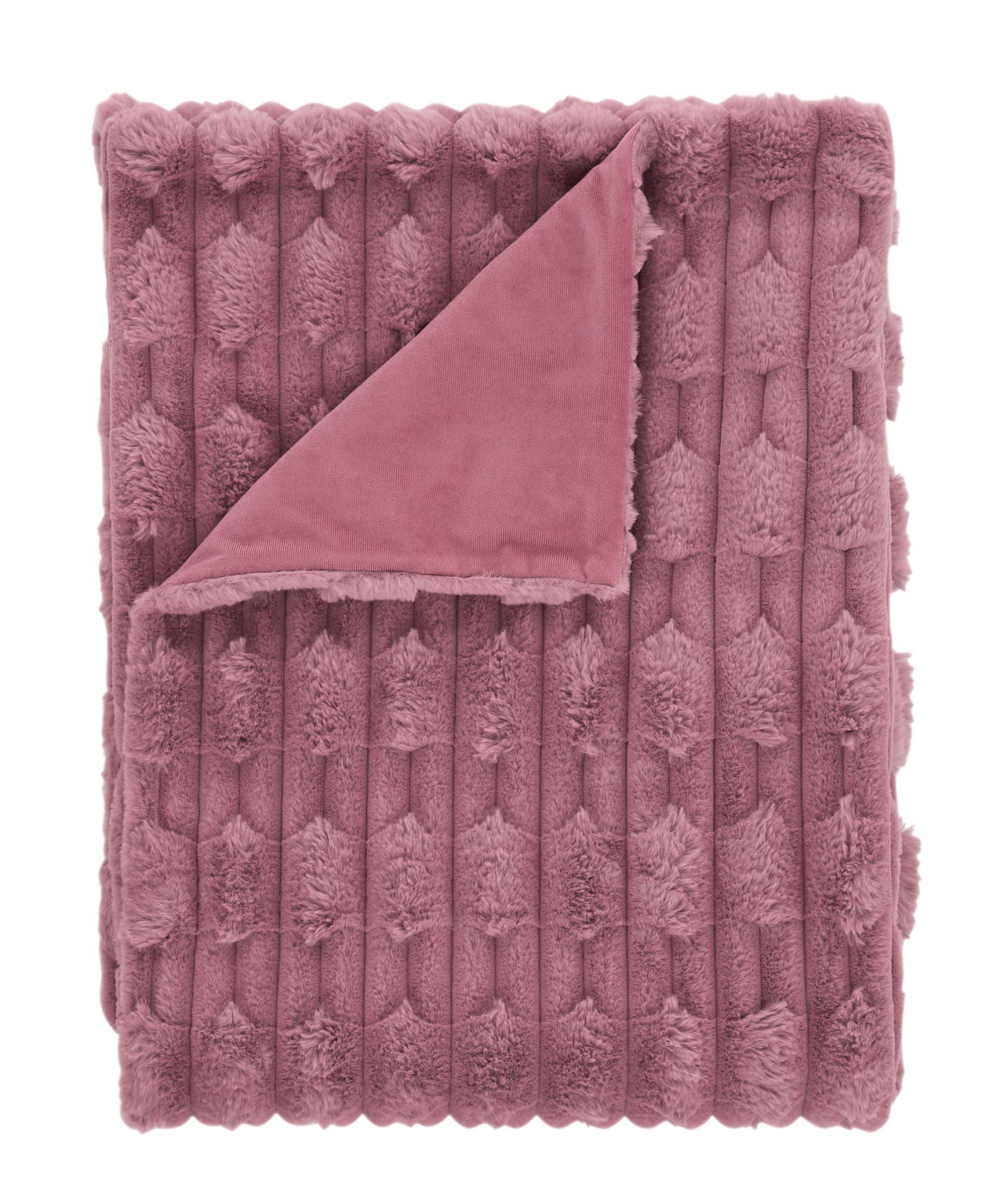 Carved Faux Fur Bedspread