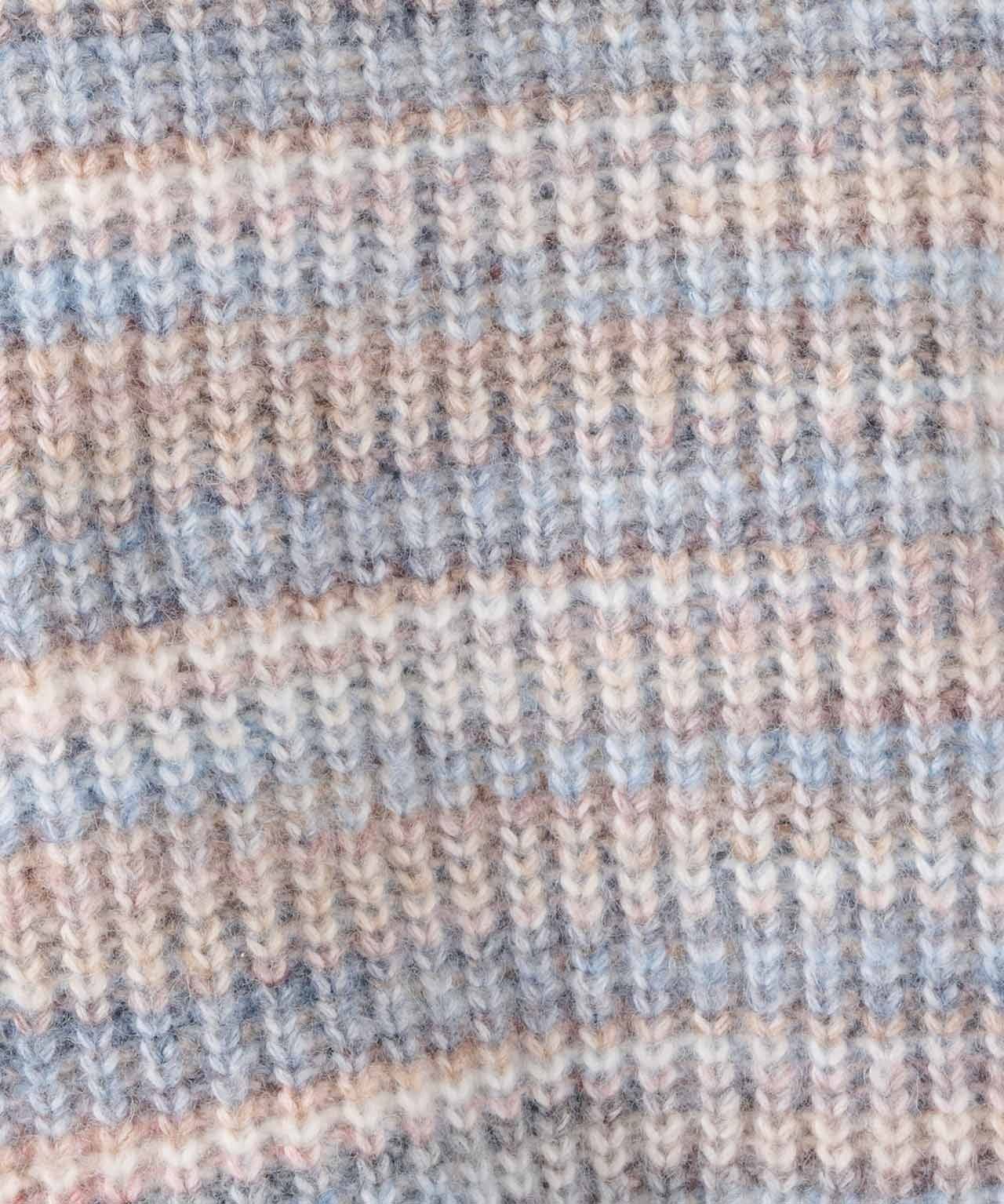 Stripe Ribbed V-Neck Jumper