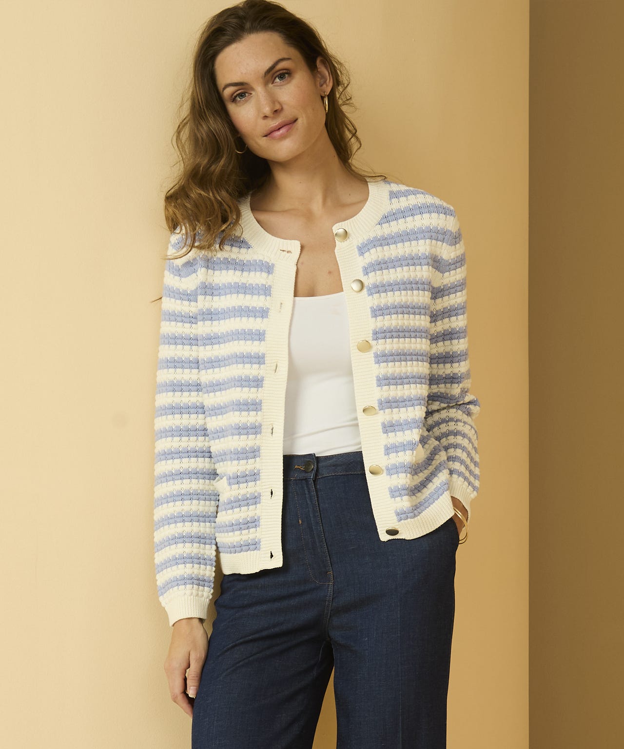 Textured Knit Cardigan