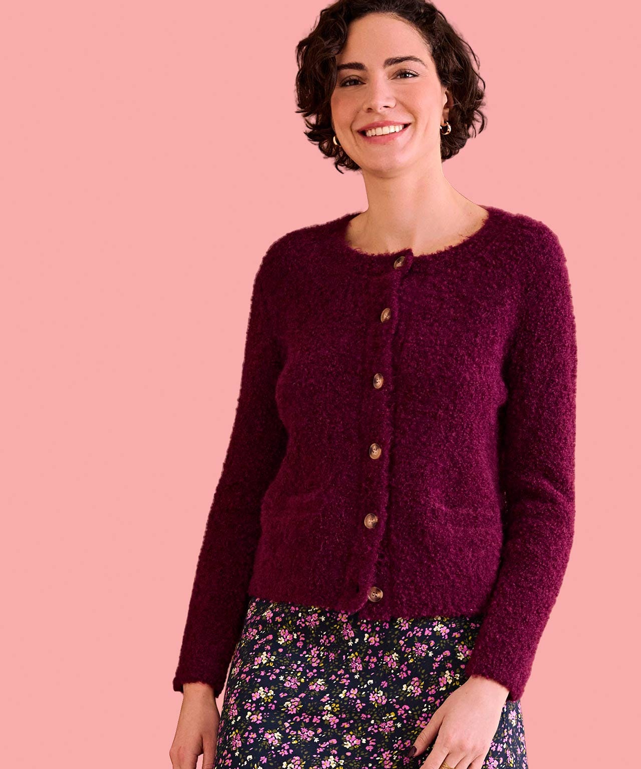 Bouclé Cardigan